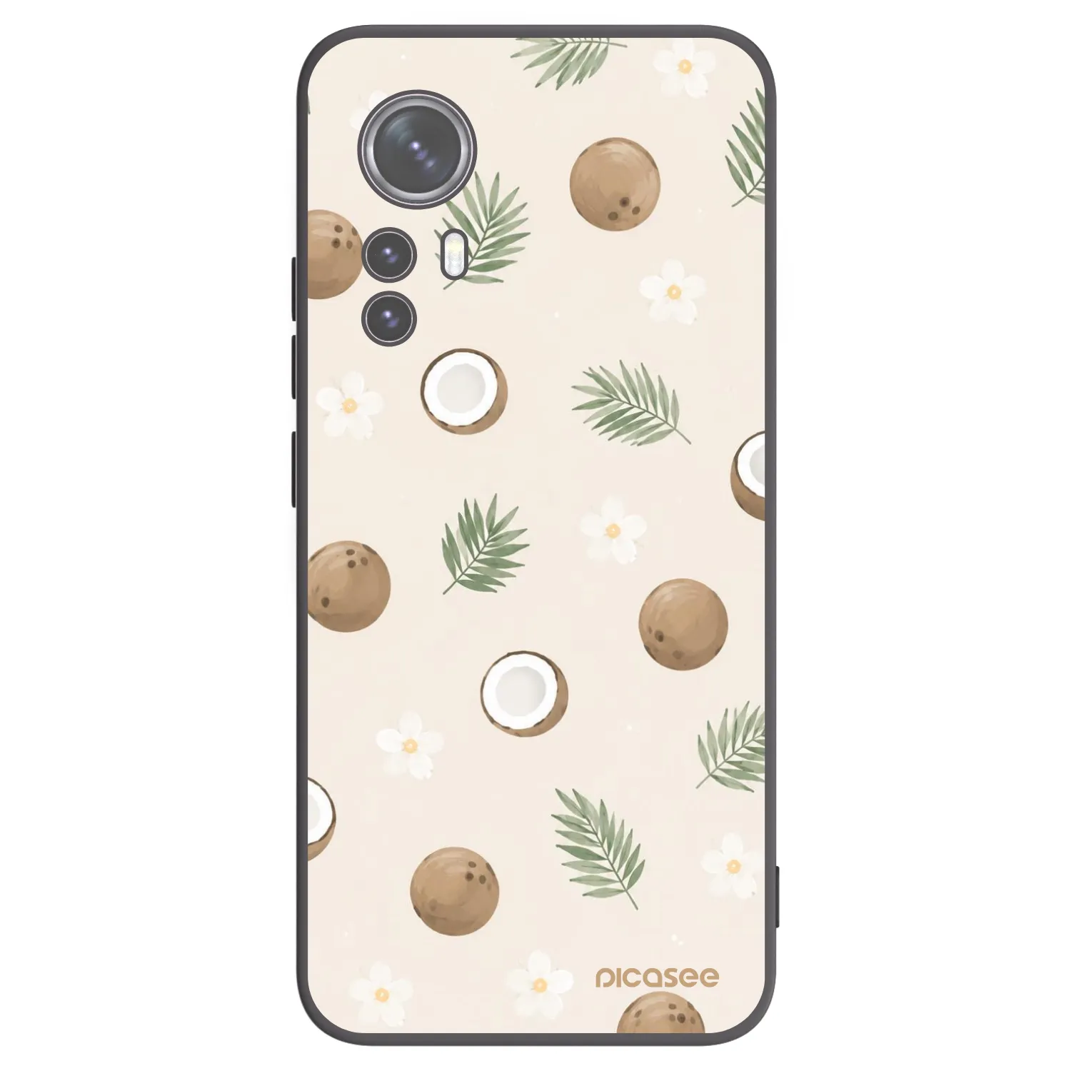 Picasee silikónový čierny obal pre Xiaomi 12 - Coconut Breeze