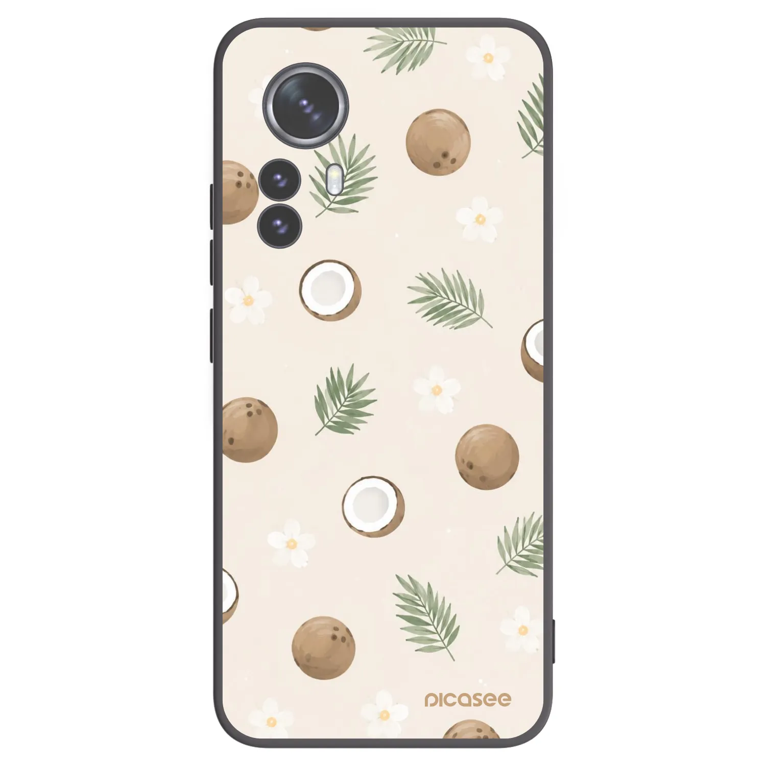 Picasee silikónový čierny obal pre Xiaomi 12 Pro - Coconut Breeze