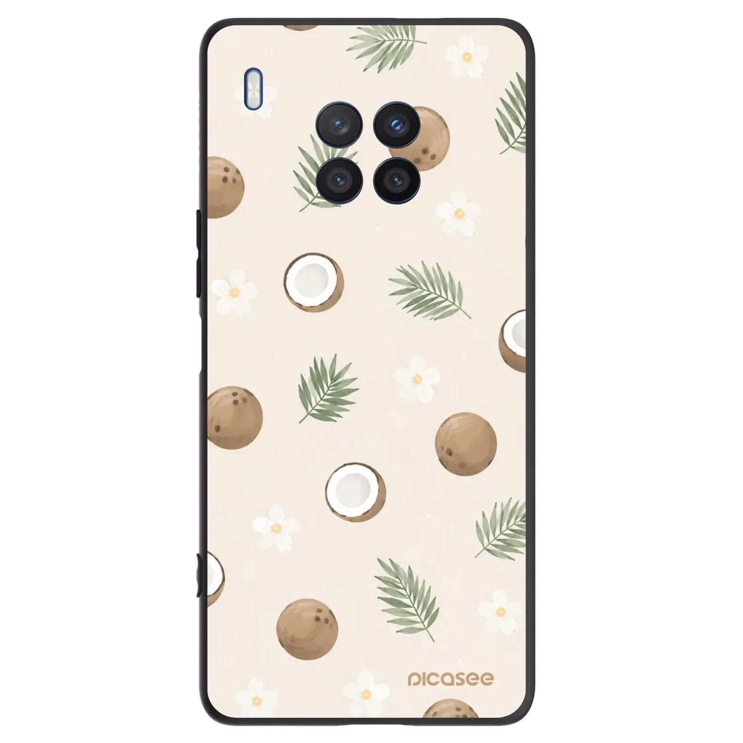 Picasee silikónový čierny obal pre Honor 50 Lite - Coconut Breeze