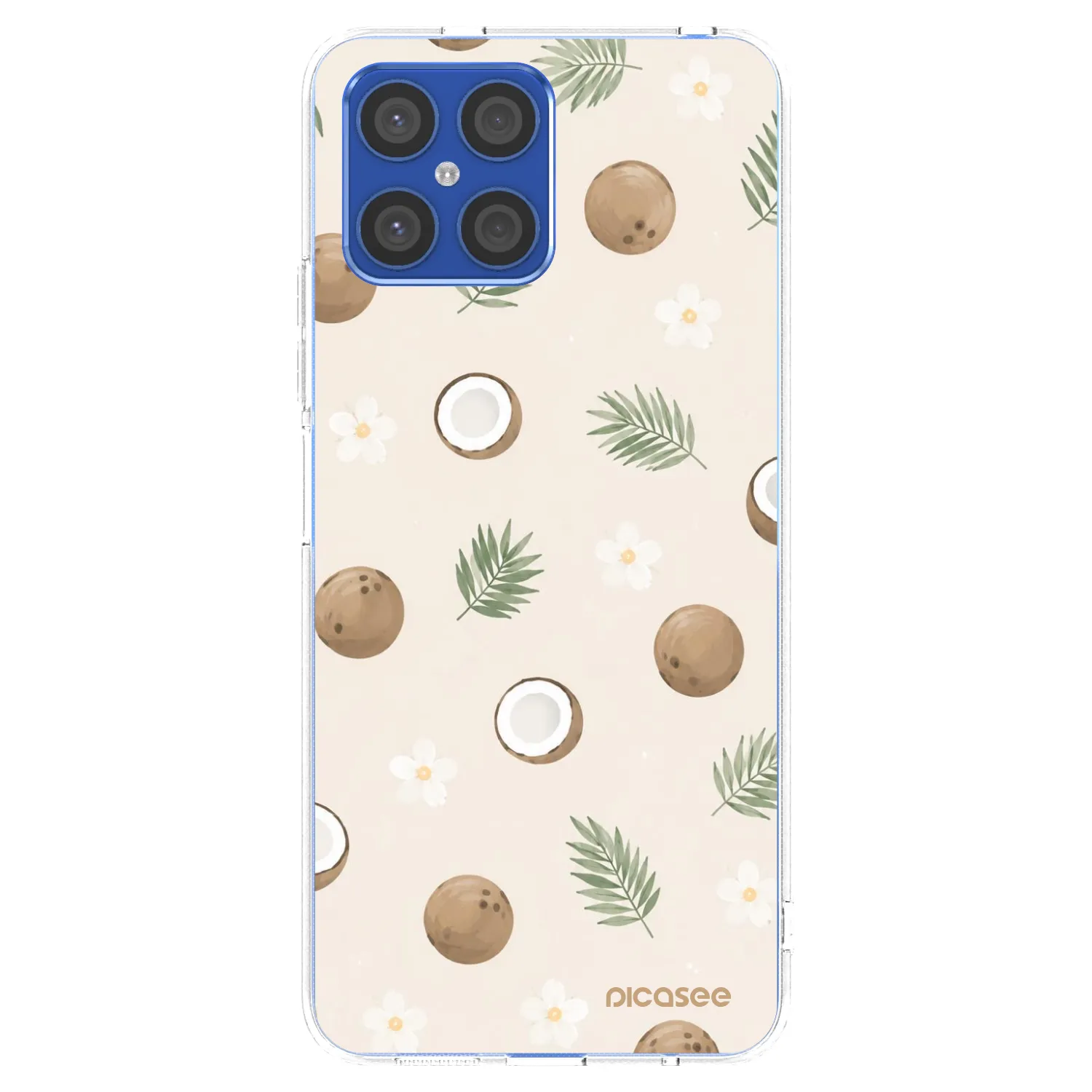 Picasee silikónový prehľadný obal pre Honor X8 4G - Coconut Breeze