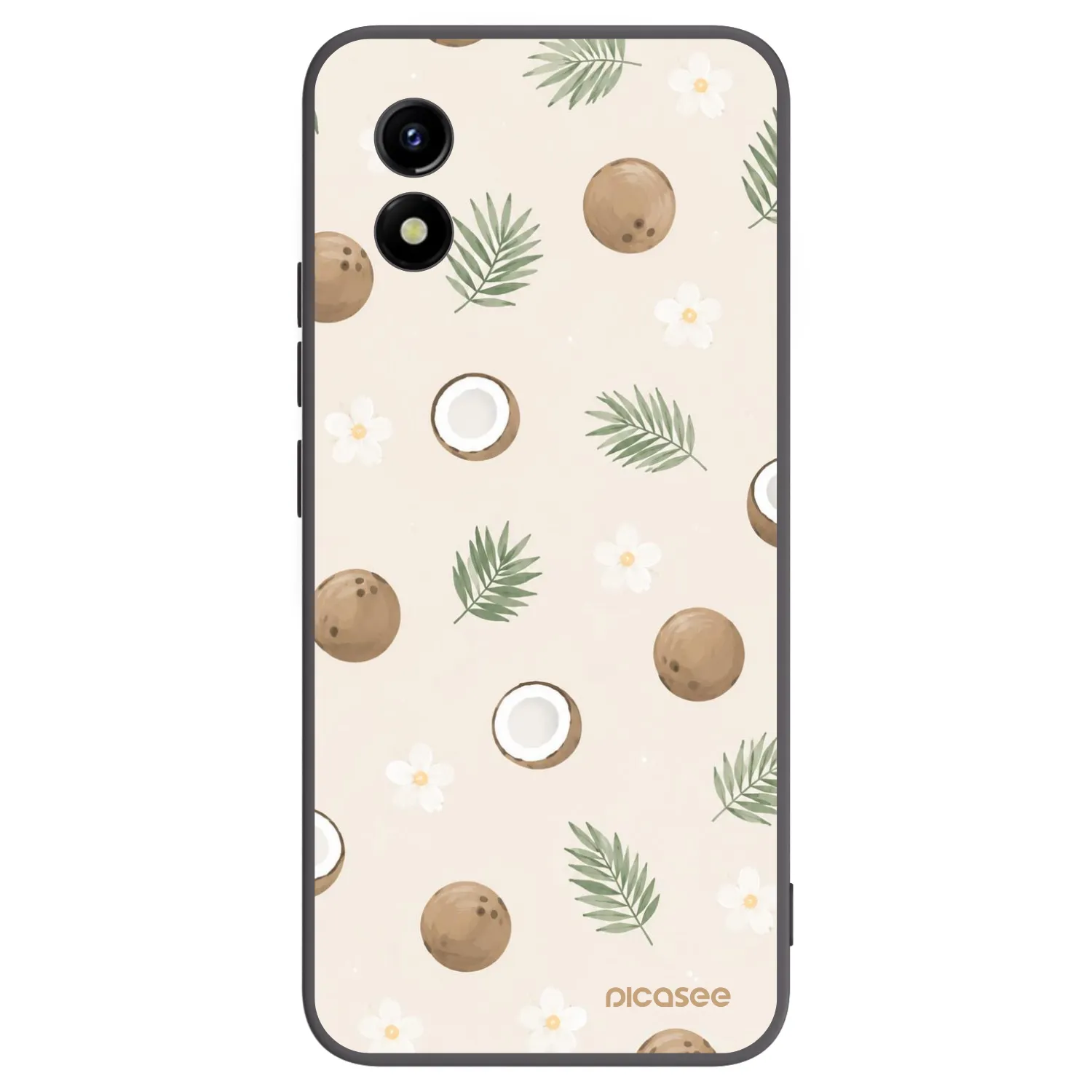 Picasee silikónový čierny obal pre Vivo Y01 - Coconut Breeze