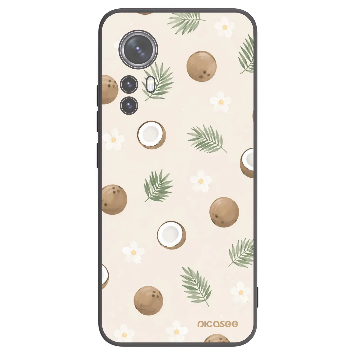 Picasee silikónový čierny obal pre Xiaomi 12X - Coconut Breeze