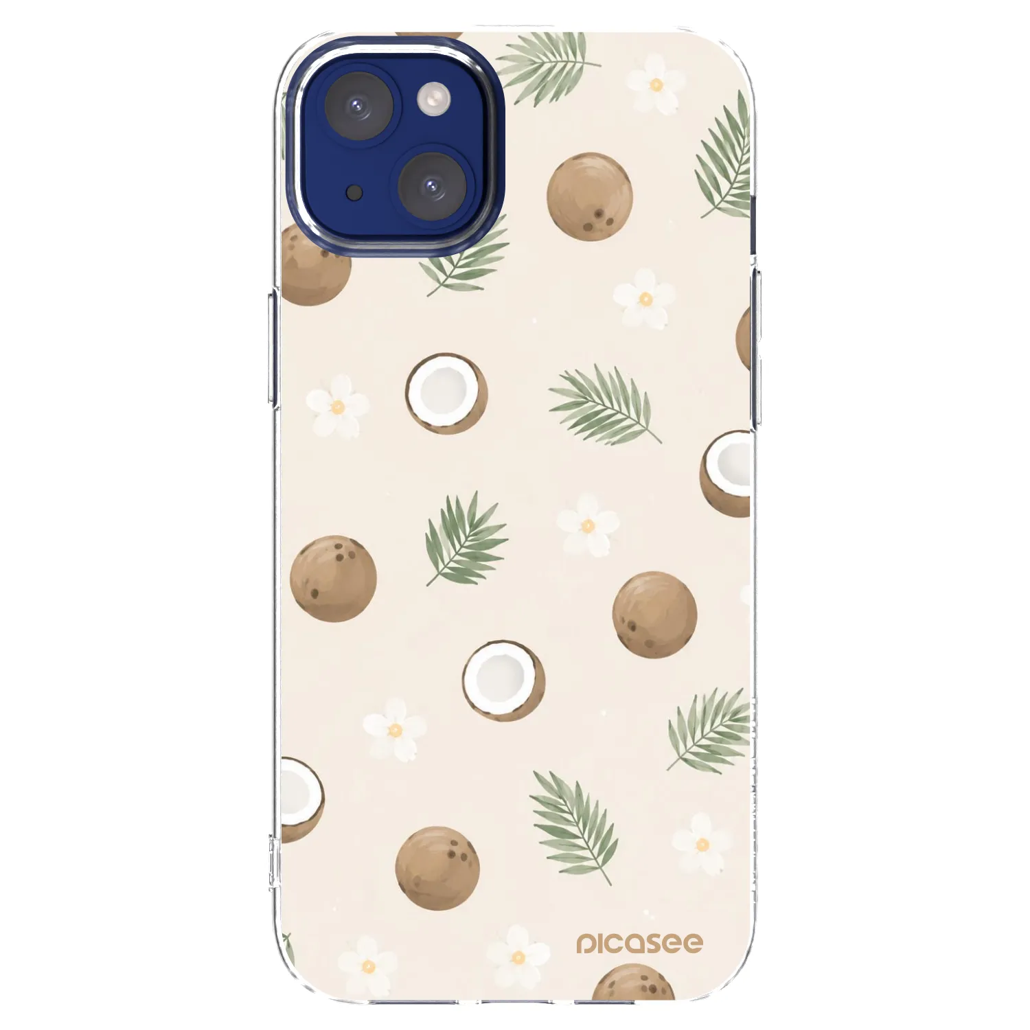 Picasee silikónový prehľadný obal pre Apple iPhone 14 Plus - Coconut Breeze
