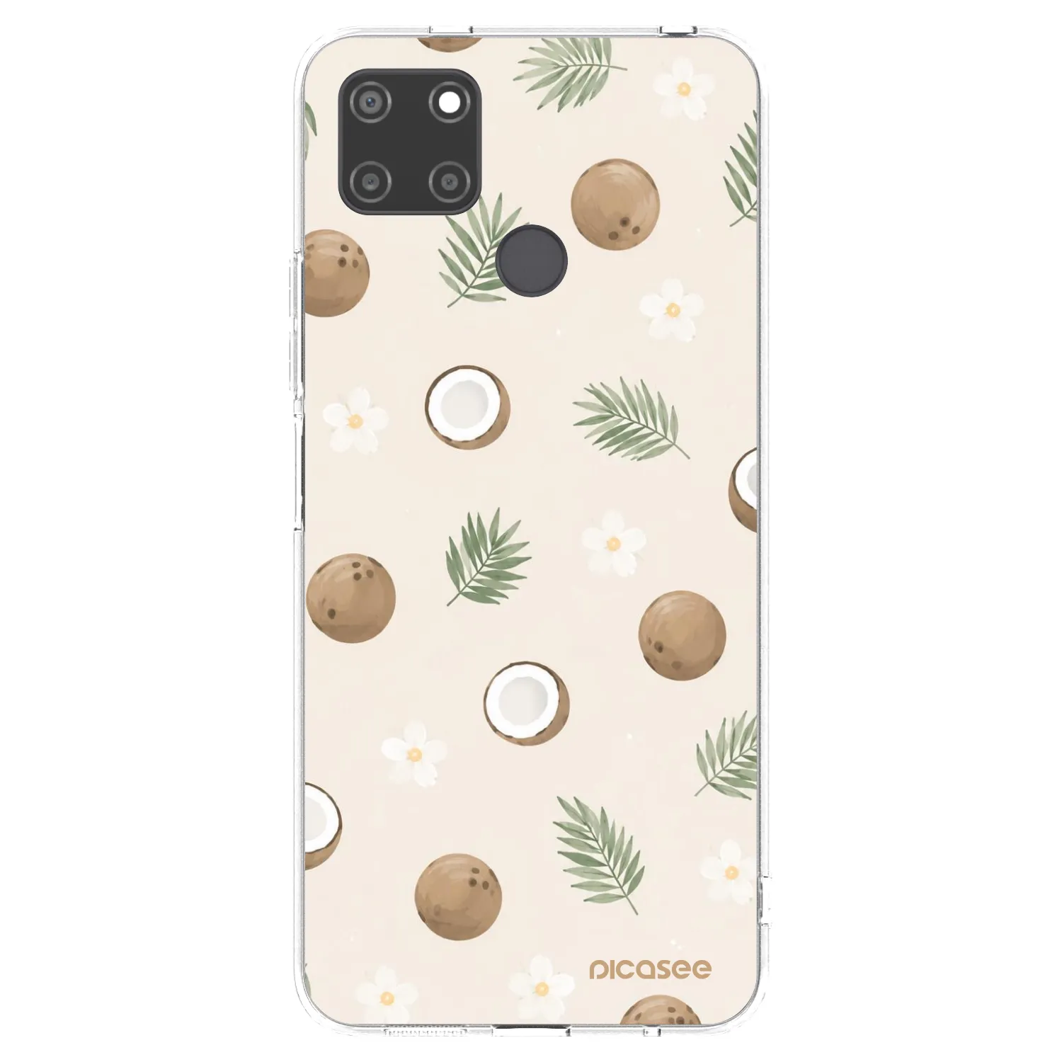 Picasee silikónový prehľadný obal pre Realme C21Y - Coconut Breeze