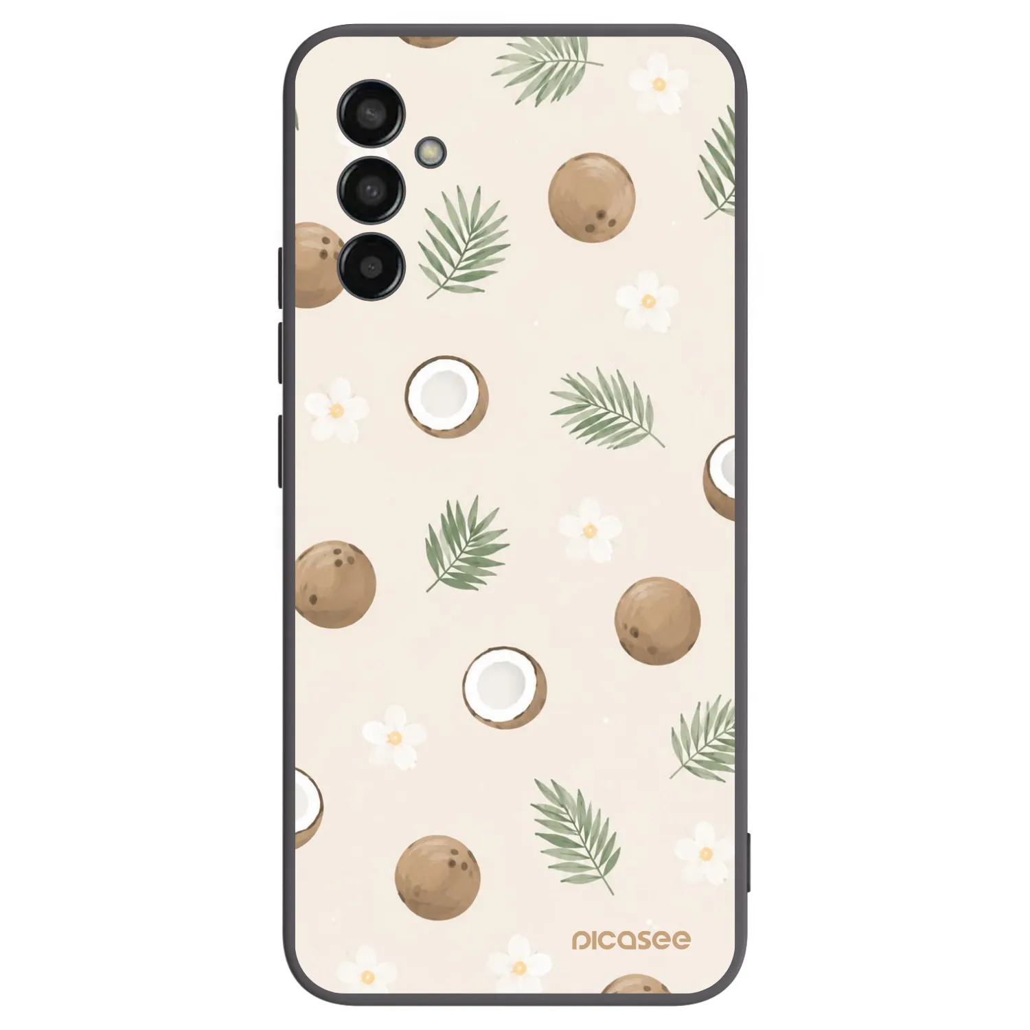 Picasee silikónový čierny obal pre Samsung Galaxy M13 M135F - Coconut Breeze
