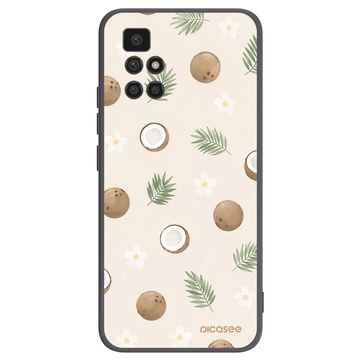 Picasee silikónový čierny obal pre Xiaomi Redmi 10 (2022) - Coconut Breeze