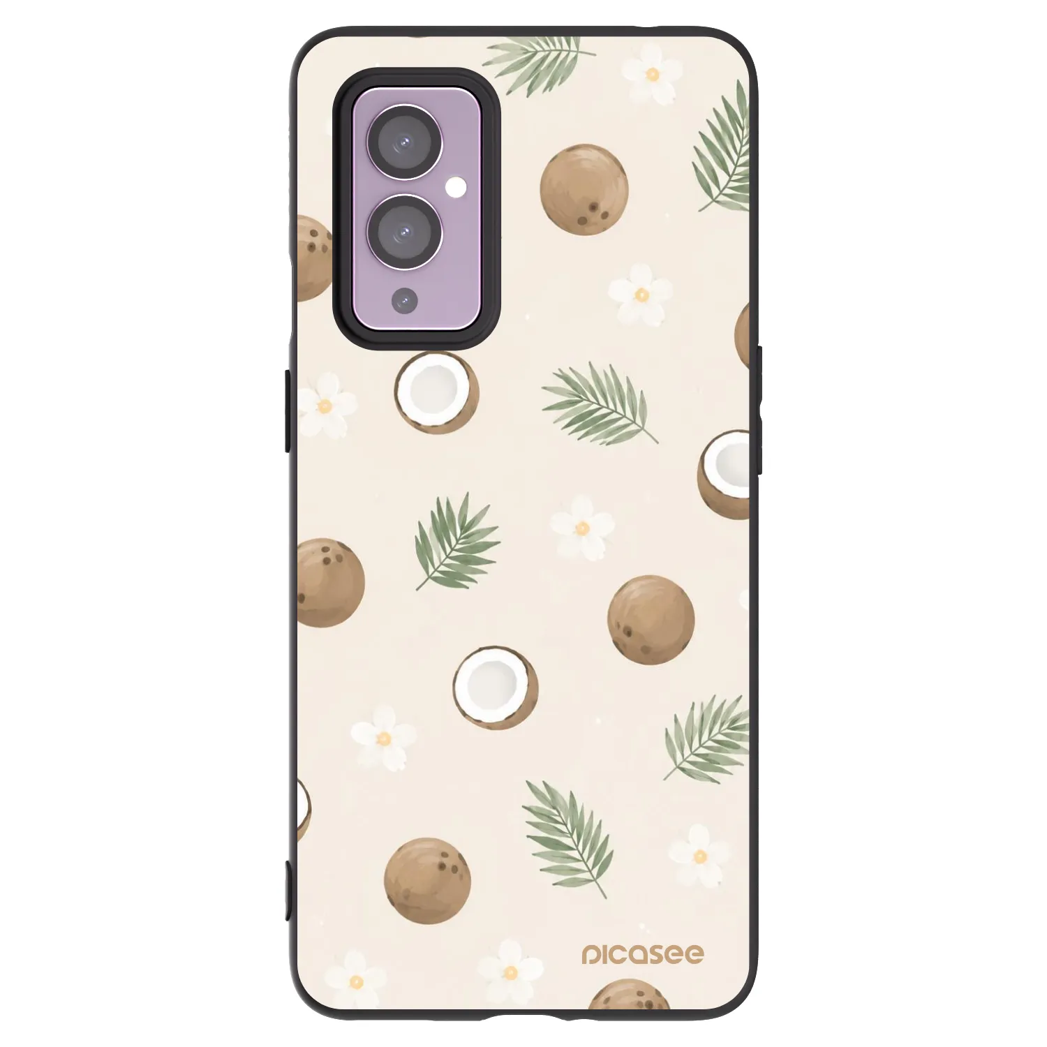 Picasee silikónový čierny obal pre OnePlus 9 - Coconut Breeze