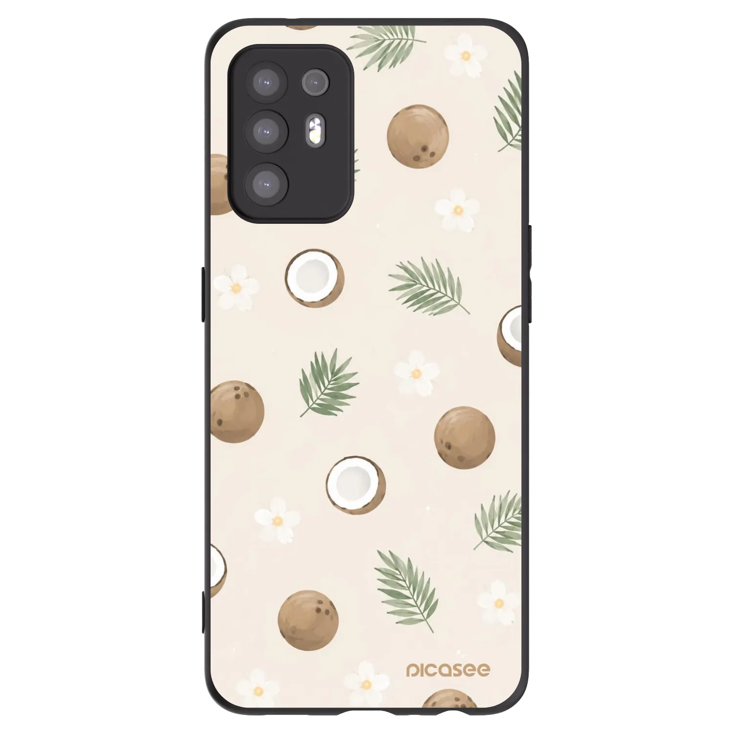 Picasee silikónový čierny obal pre OPPO A94 5G - Coconut Breeze