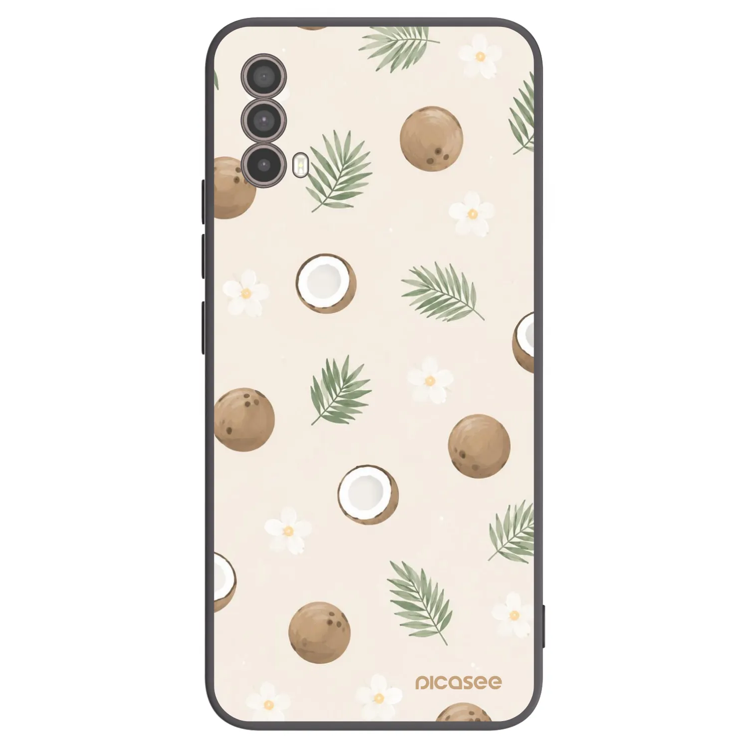 Picasee silikónový čierny obal pre Motorola Moto E40 - Coconut Breeze