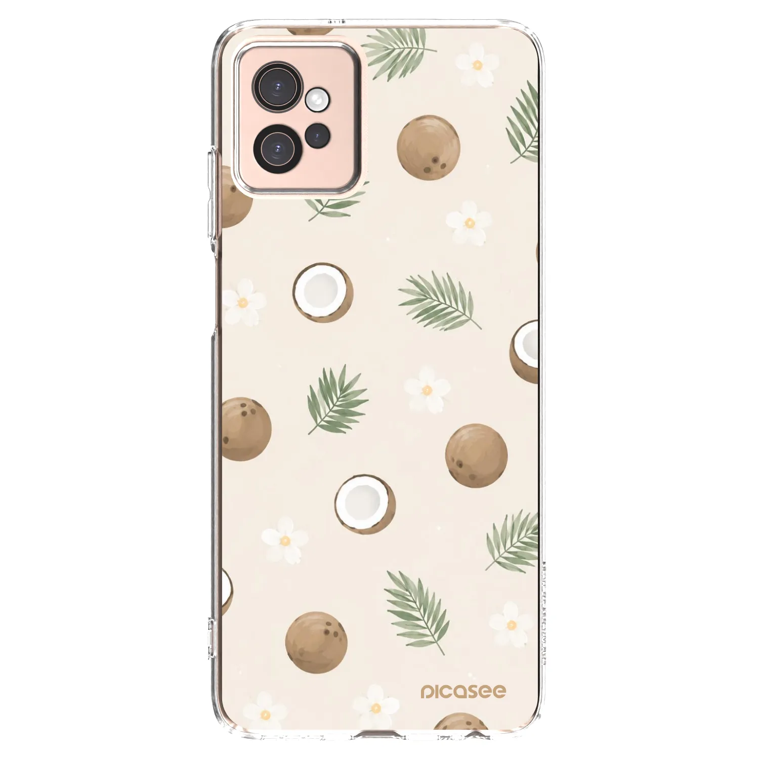 Picasee silikónový prehľadný obal pre Motorola Moto G32 - Coconut Breeze