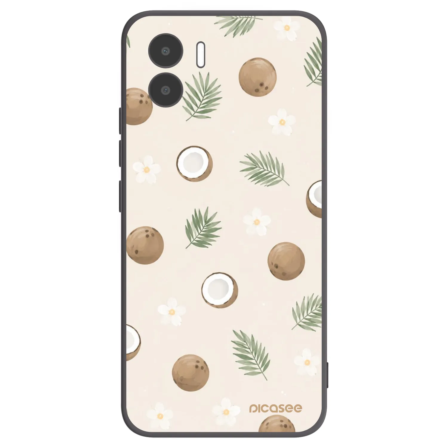 Picasee silikónový čierny obal pre Xiaomi Redmi A1 - Coconut Breeze