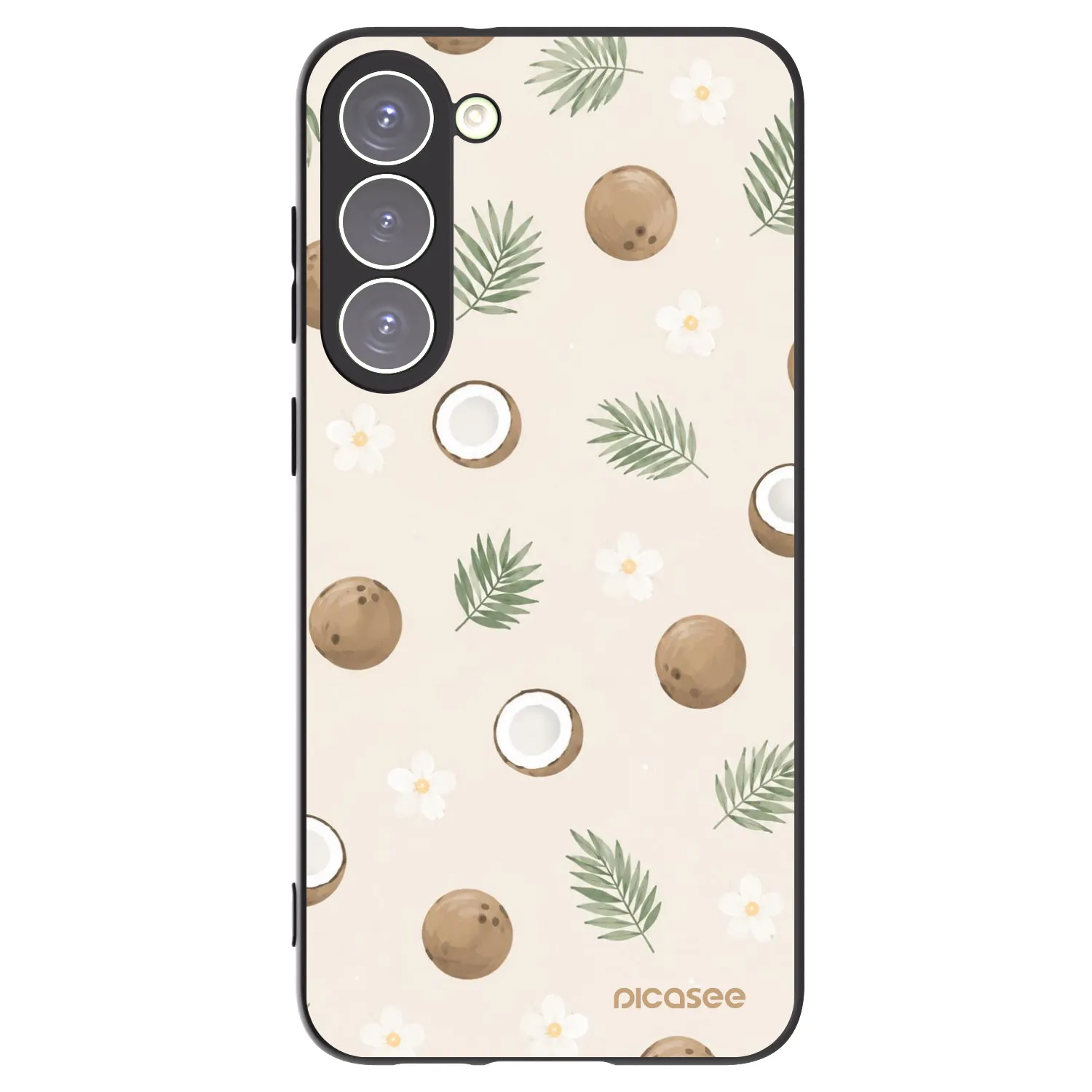 Picasee silikónový čierny obal pre Samsung Galaxy S23+ 5G - Coconut Breeze