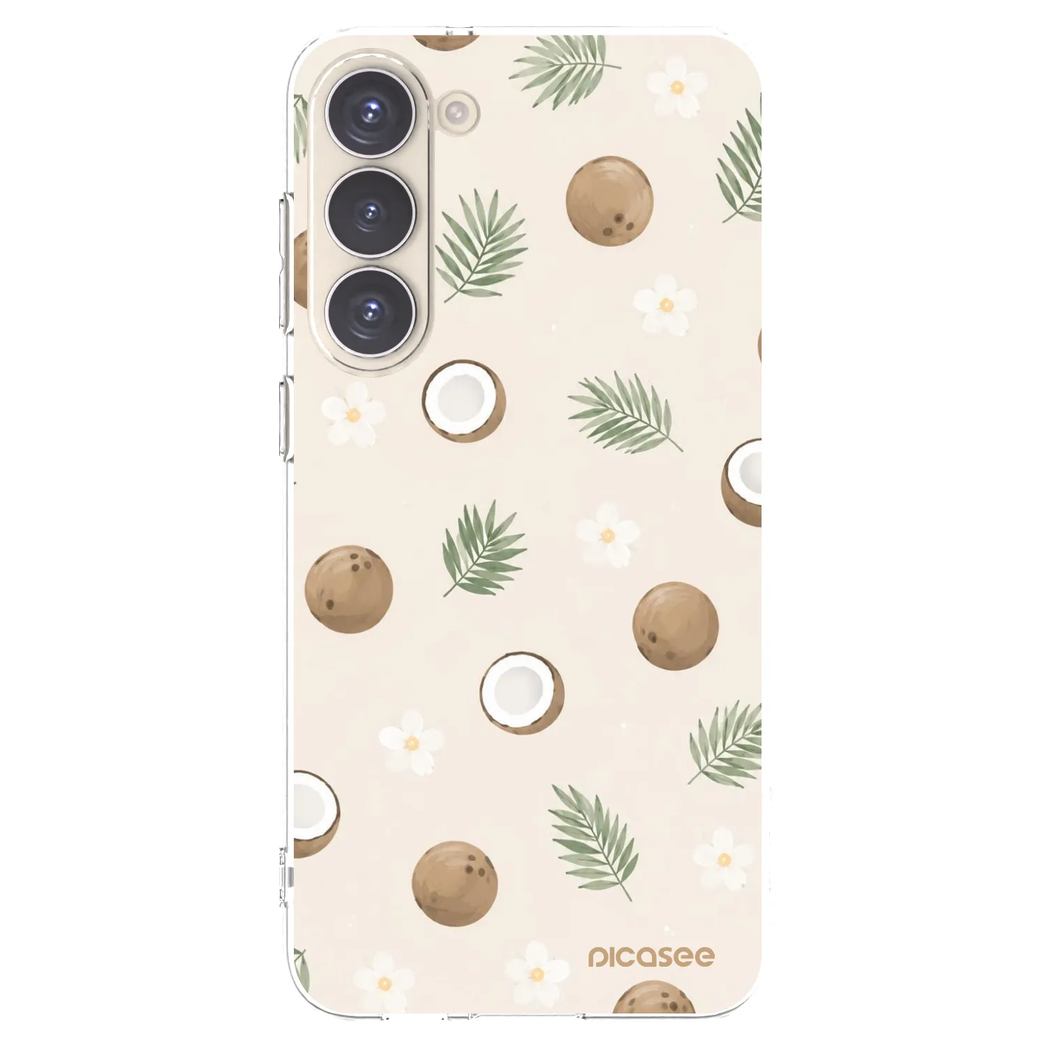 Picasee silikónový prehľadný obal pre Samsung Galaxy S23+ 5G - Coconut Breeze