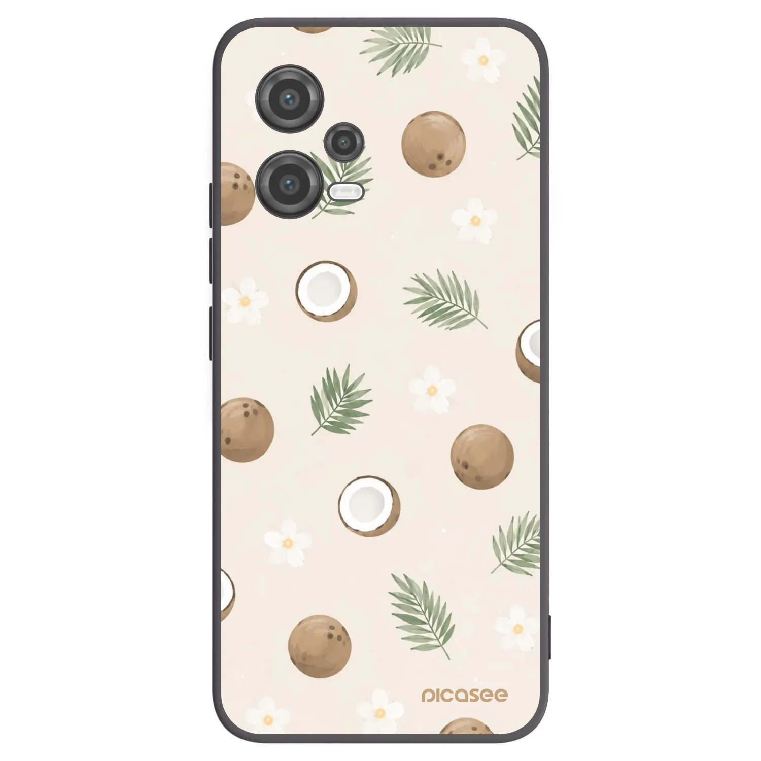 Picasee silikónový čierny obal pre Xiaomi Poco X5 - Coconut Breeze