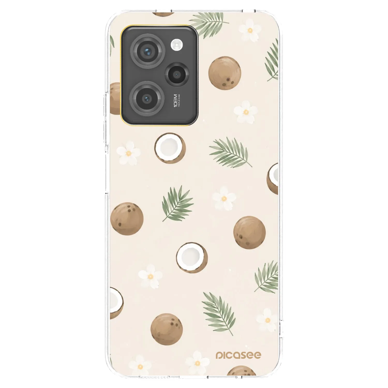 Picasee silikónový čierny obal pre Xiaomi Poco X5 Pro - Coconut Breeze