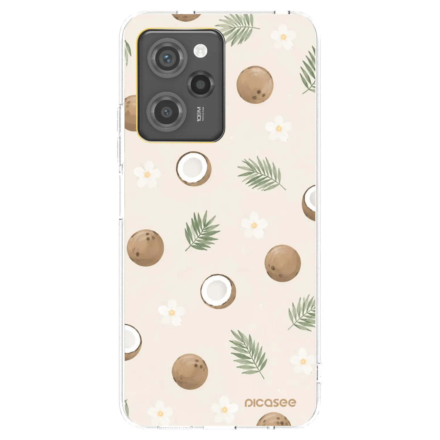 Picasee silikónový prehľadný obal pre Xiaomi Poco X5 Pro - Coconut Breeze