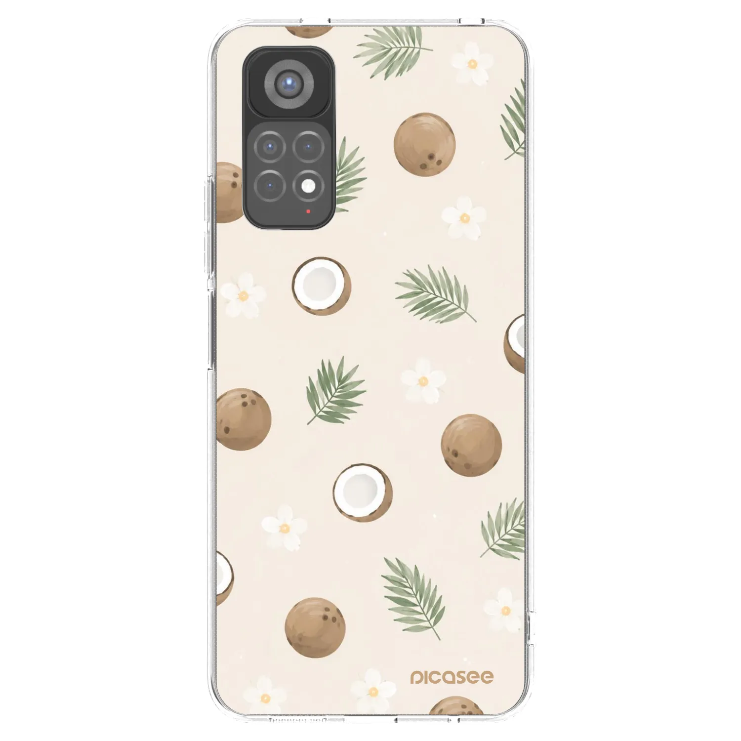 Picasee silikónový prehľadný obal pre Xiaomi Redmi Note 11S 5G - Coconut Breeze