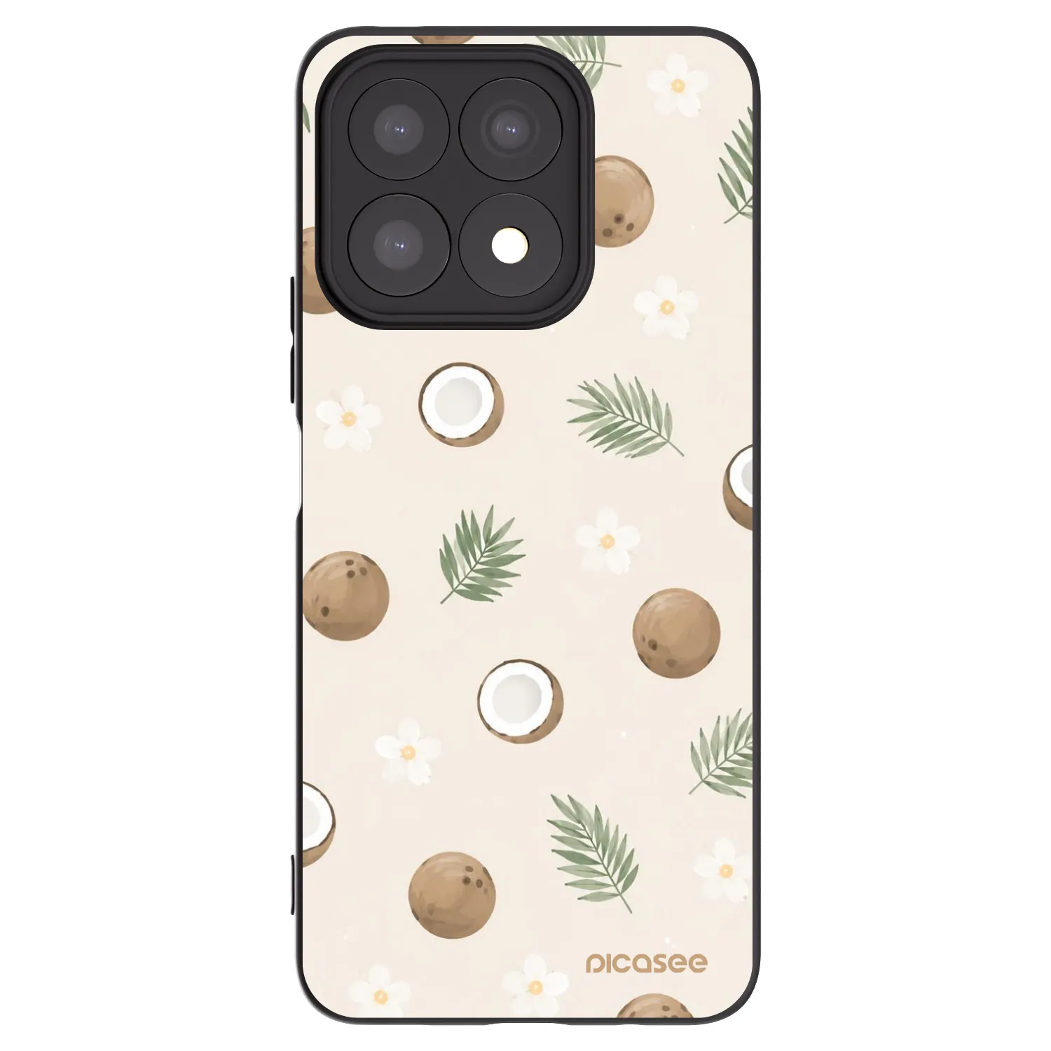 Picasee silikónový čierny obal pre Honor X8a - Coconut Breeze