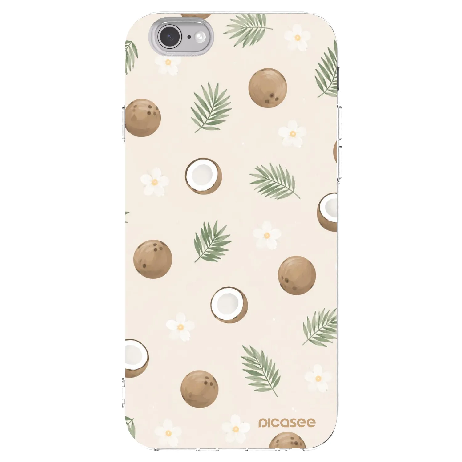 Picasee silikónový prehľadný obal pre Apple iPhone 6/6S - Coconut Breeze