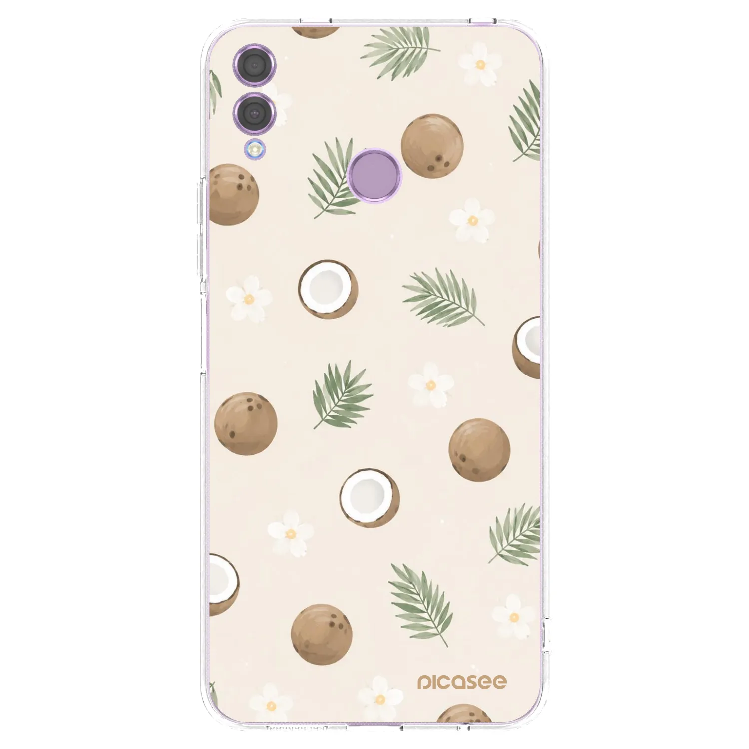 Picasee silikónový prehľadný obal pre Honor 8X - Coconut Breeze