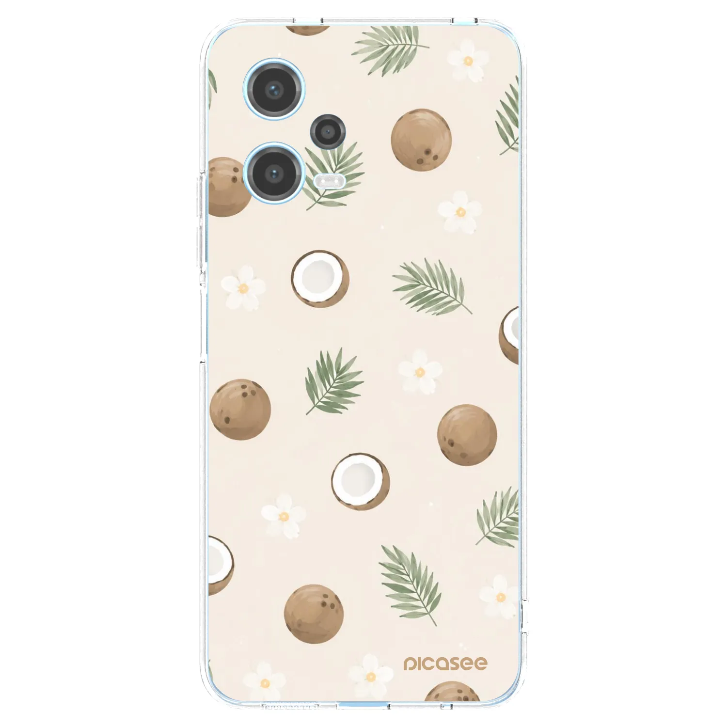Picasee silikónový prehľadný obal pre Xiaomi Redmi Note 12 5G - Coconut Breeze