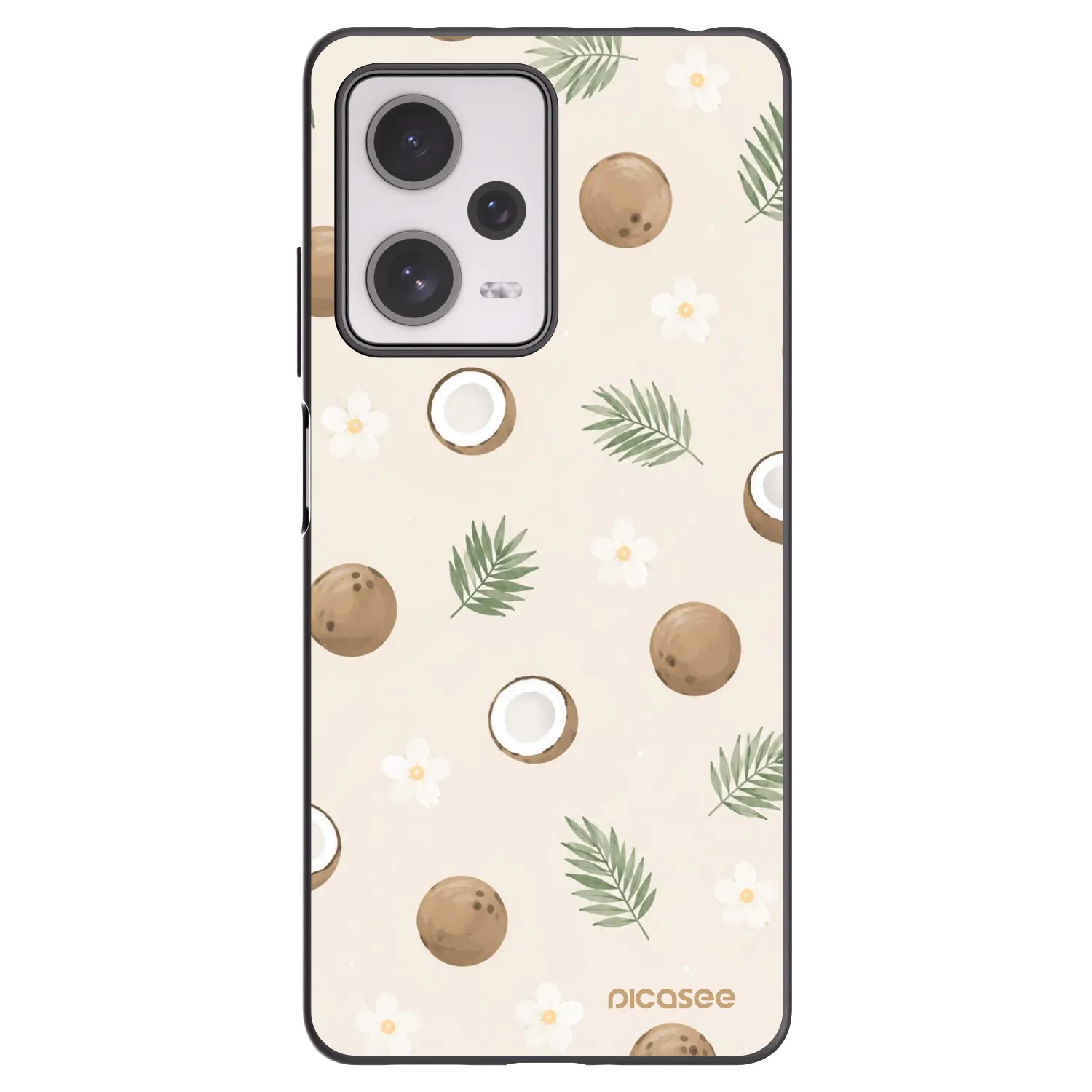 Picasee silikónový čierny obal pre Xiaomi Redmi Note 12 Pro+ 5G - Coconut Breeze