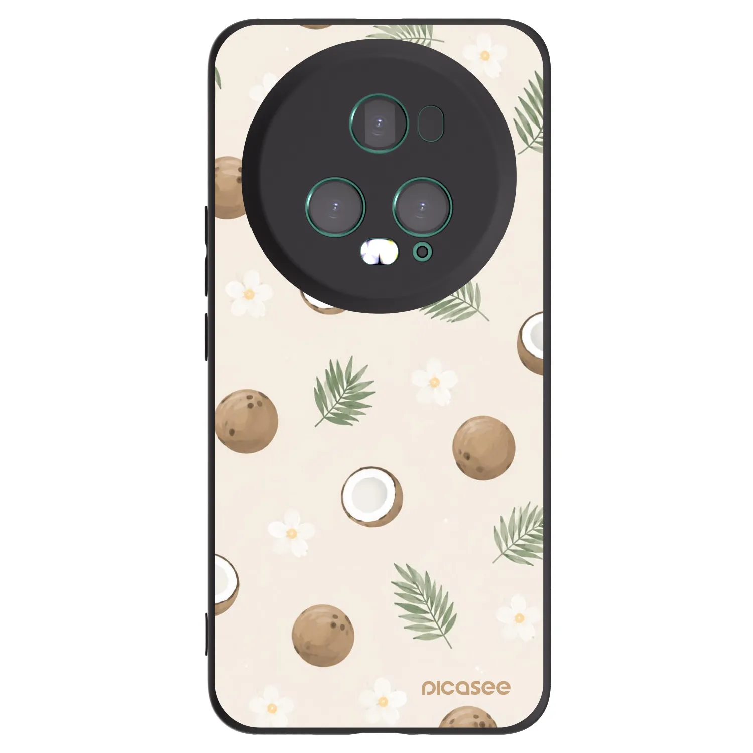 Picasee silikónový čierny obal pre Honor Magic5 Pro - Coconut Breeze