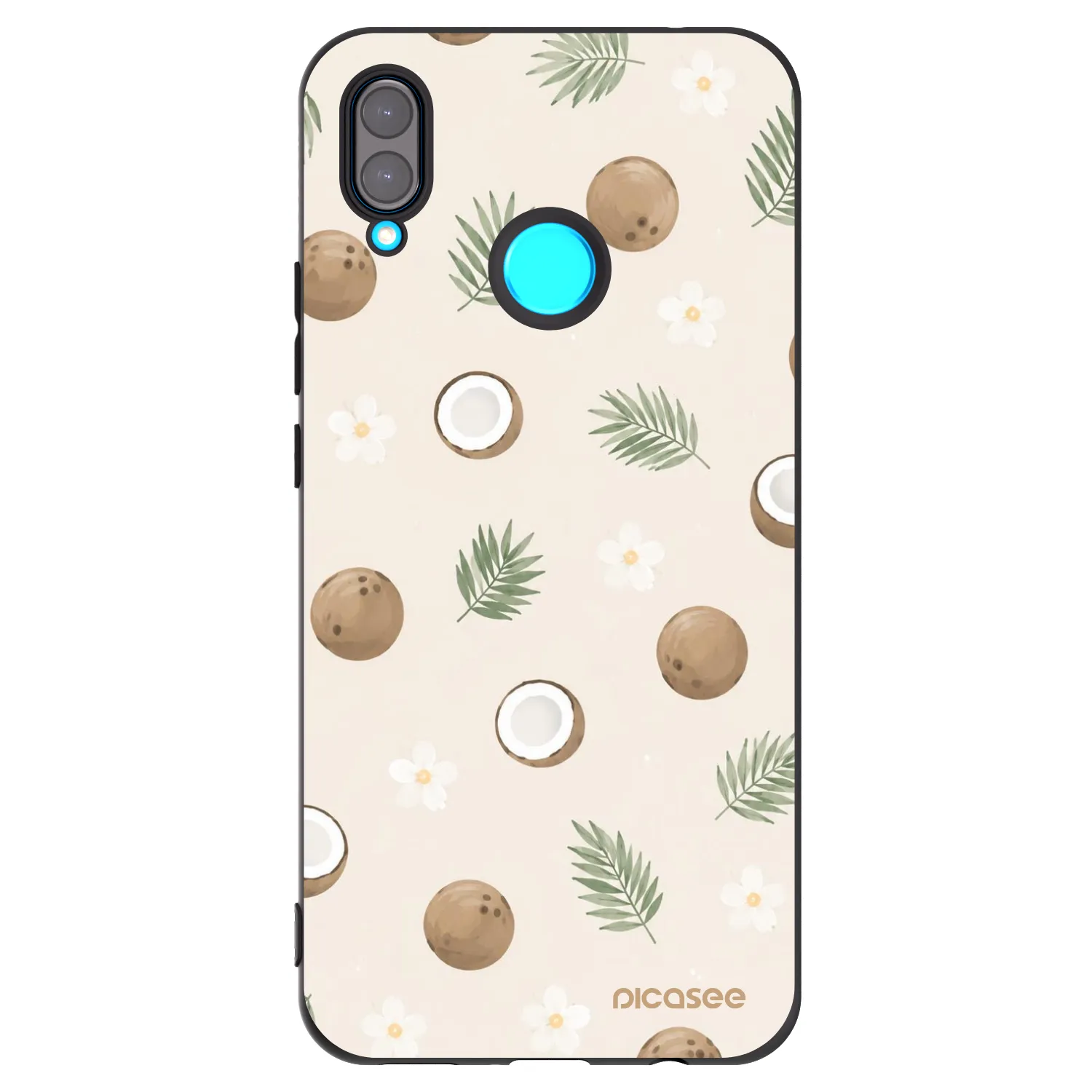 Picasee silikónový čierny obal pre Huawei Nova 3 - Coconut Breeze
