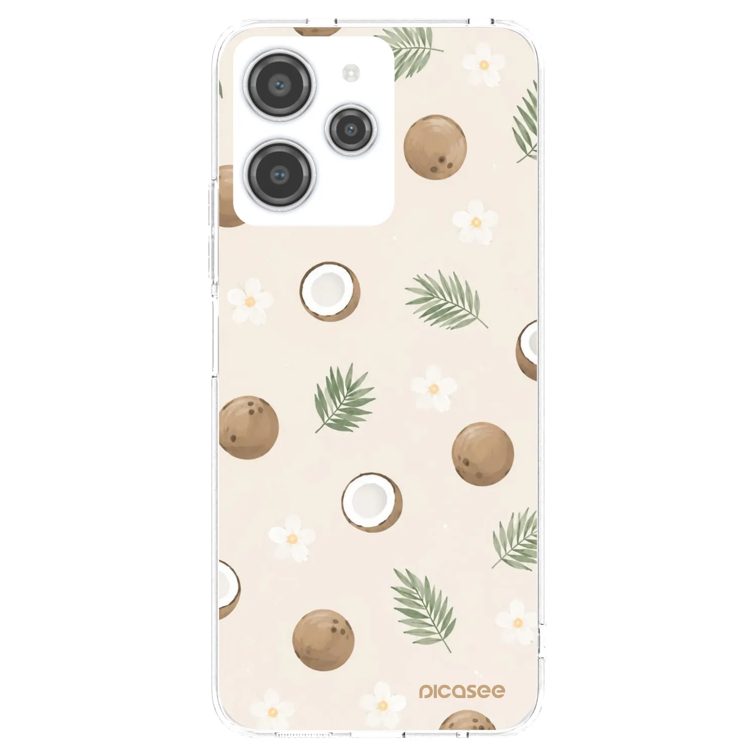 Picasee silikónový prehľadný obal pre Xiaomi Redmi 12 4G - Coconut Breeze