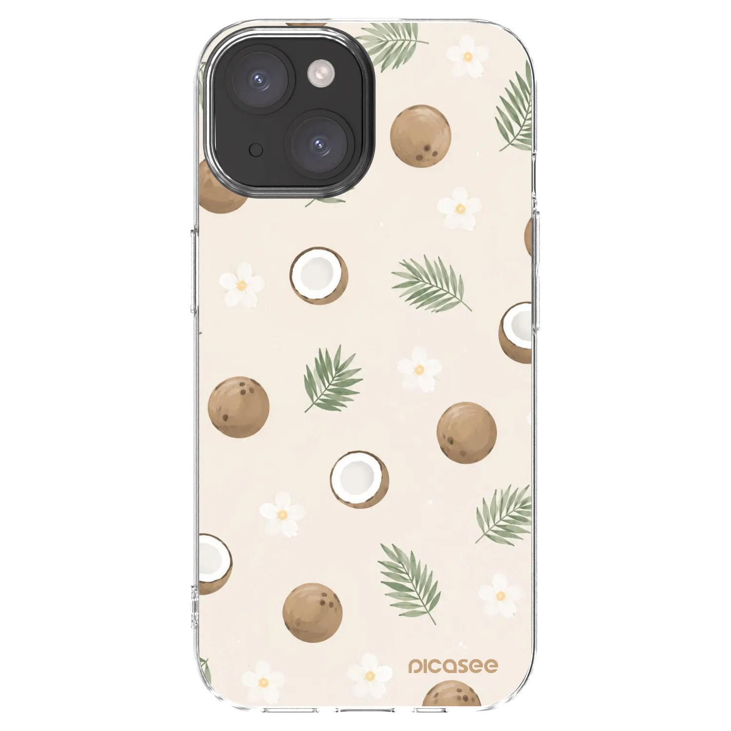 Picasee silikónový prehľadný obal pre Apple iPhone 15 - Coconut Breeze