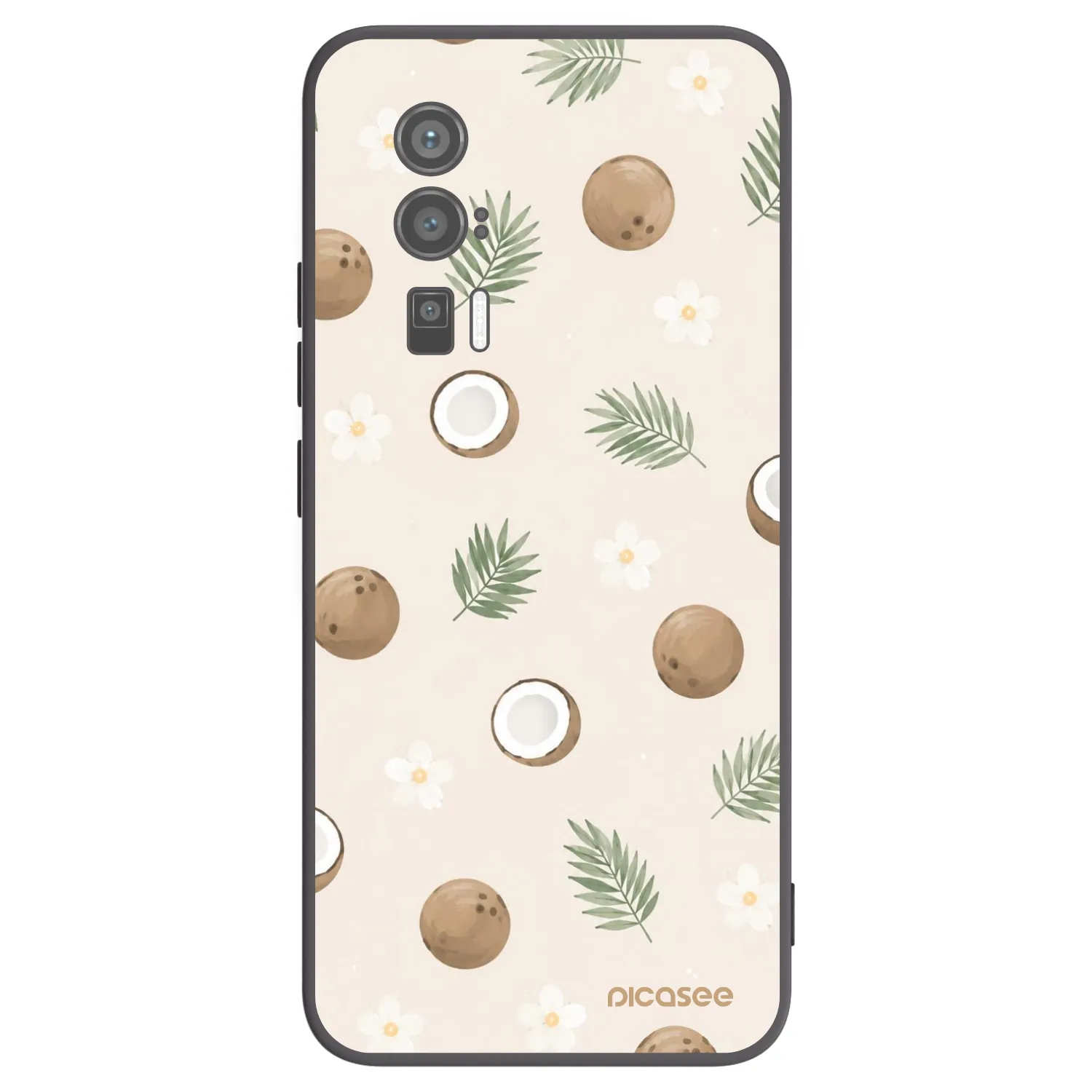 Picasee silikónový čierny obal pre Xiaomi Poco F5 Pro 5G - Coconut Breeze