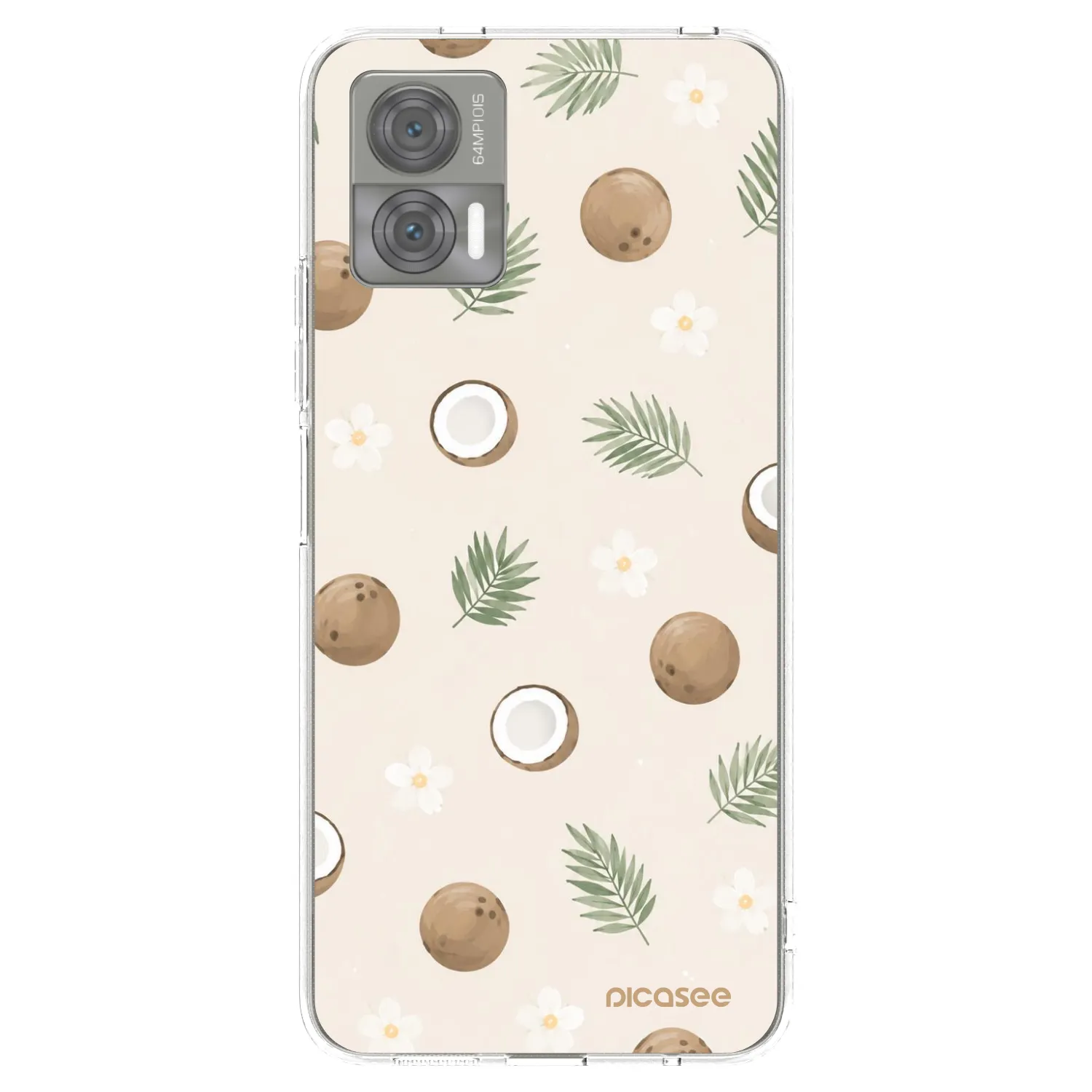 Picasee silikónový prehľadný obal pre Motorola Edge 30 Neo - Coconut Breeze