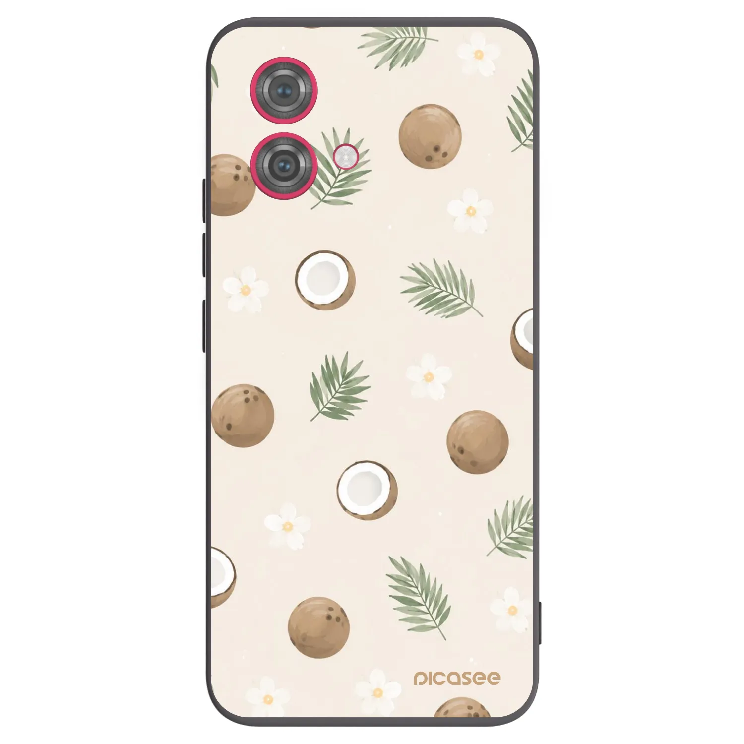 Picasee silikónový čierny obal pre Motorola Moto G84 5G - Coconut Breeze
