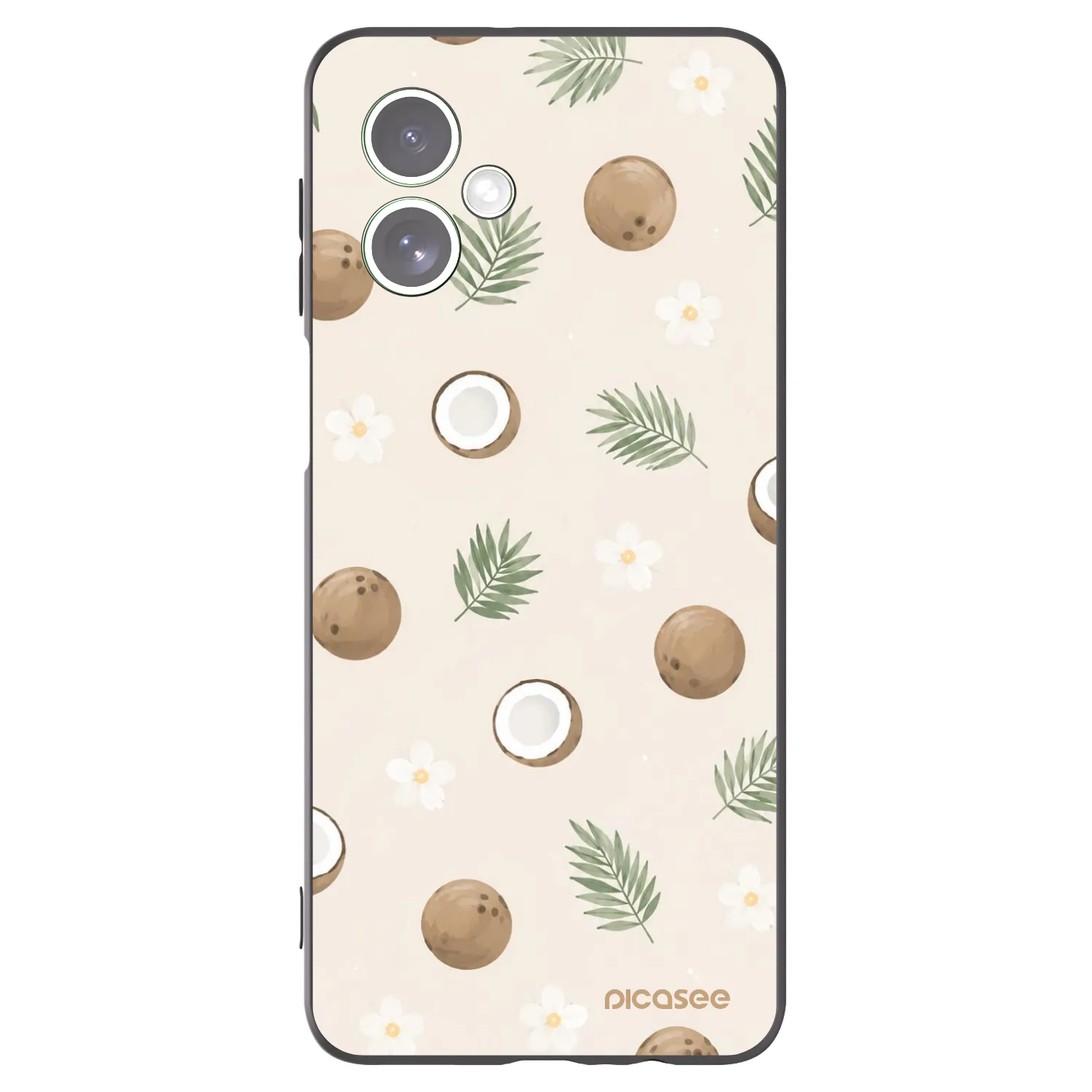 Picasee silikónový čierny obal pre Motorola Moto G54 5G - Coconut Breeze