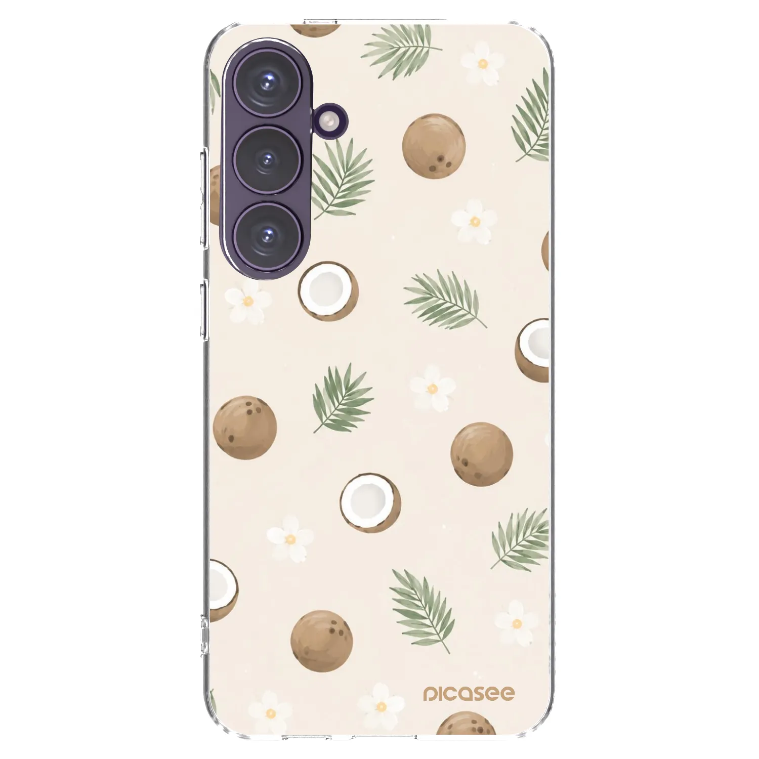 Picasee silikónový prehľadný obal pre Samsung Galaxy S24+ S926B 5G - Coconut Breeze