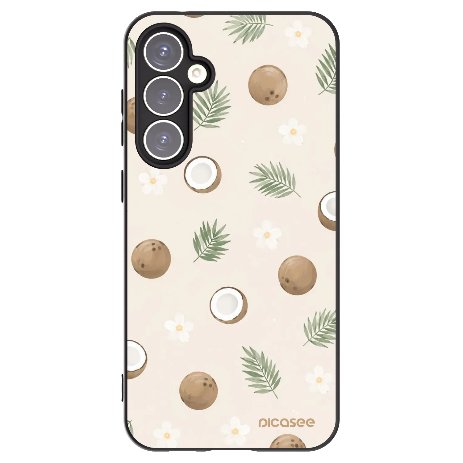 Picasee silikónový čierny obal pre Samsung Galaxy S23 FE S711B - Coconut Breeze