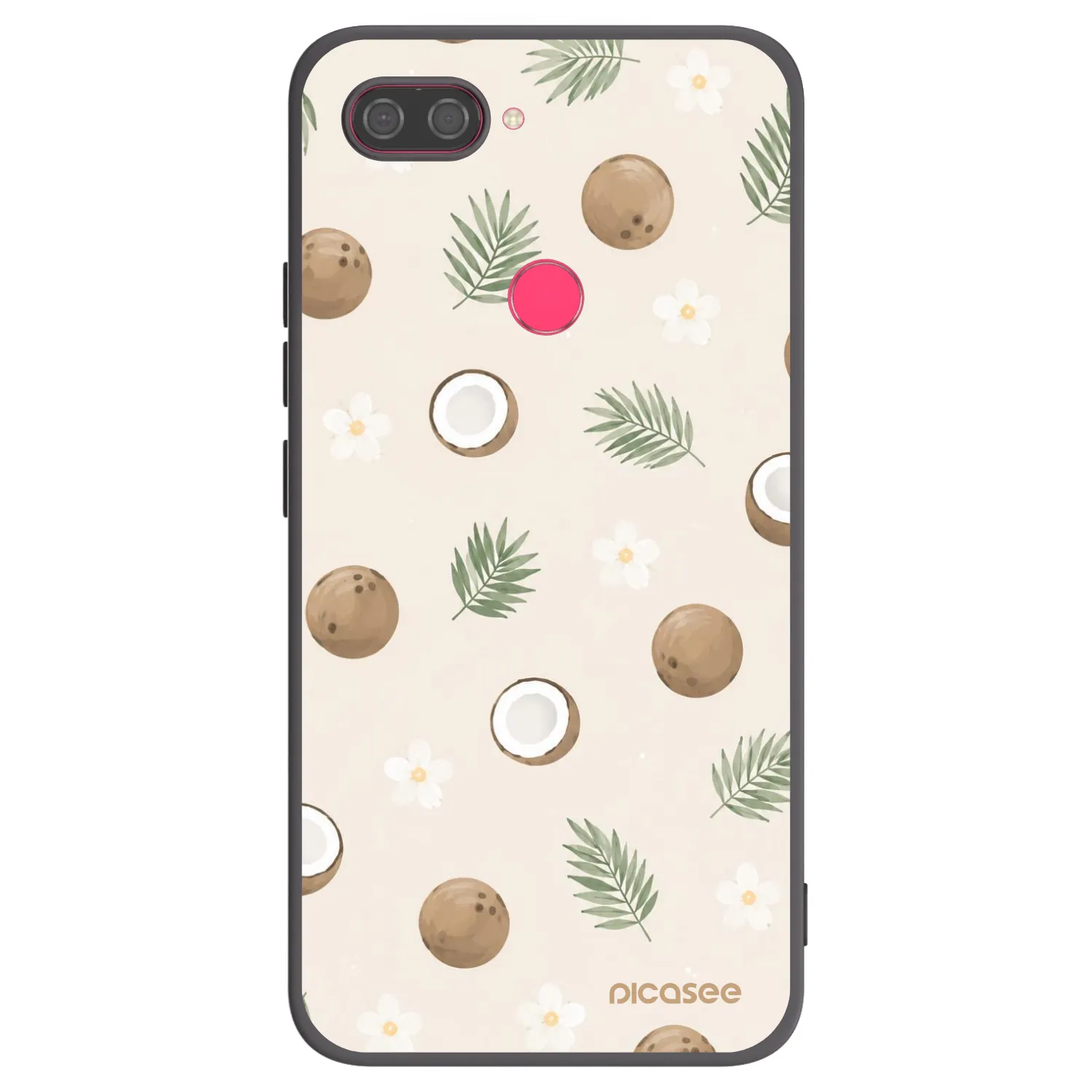 Picasee silikónový čierny obal pre Xiaomi Mi 8 Lite - Coconut Breeze
