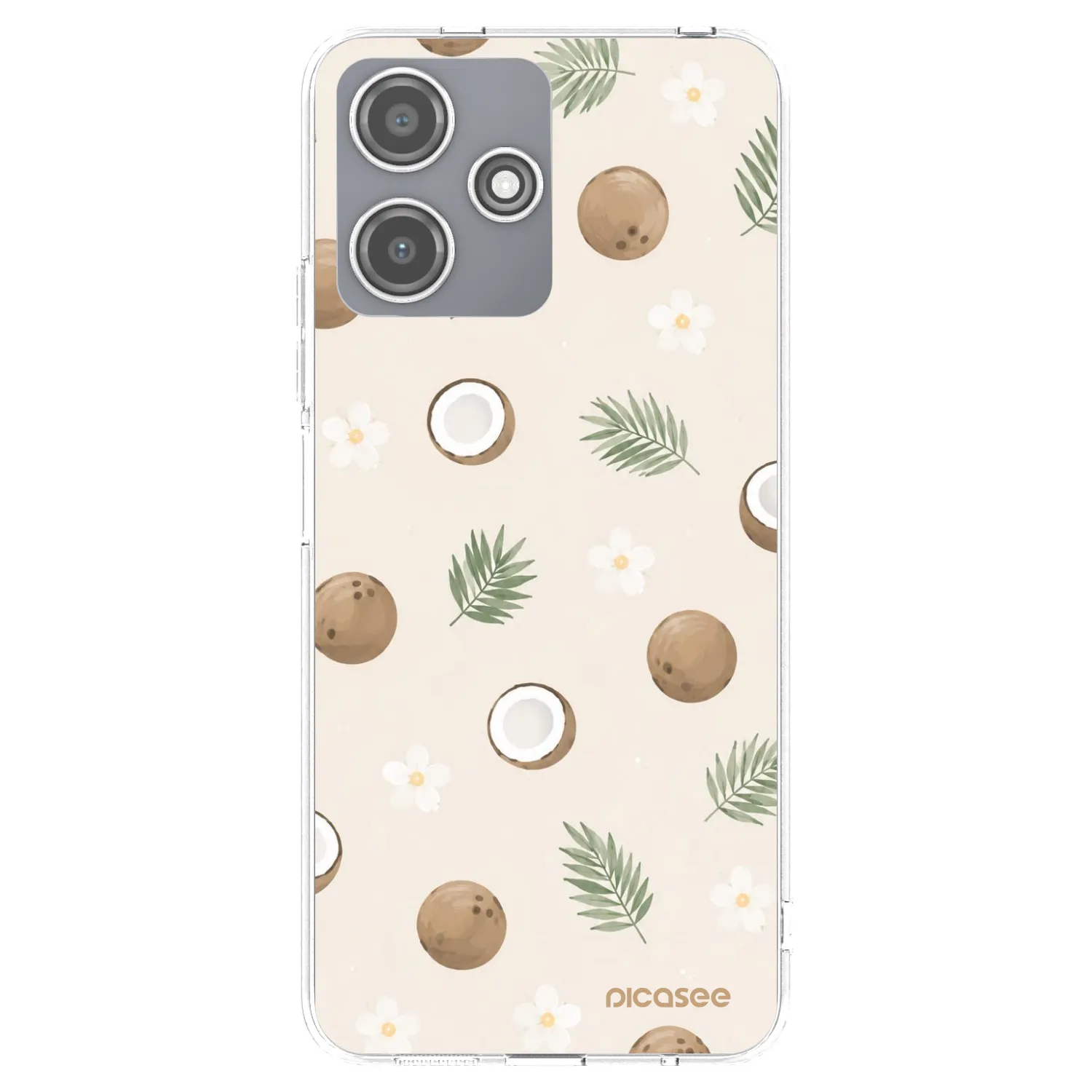 Picasee silikónový prehľadný obal pre Xiaomi Redmi 12 5G - Coconut Breeze