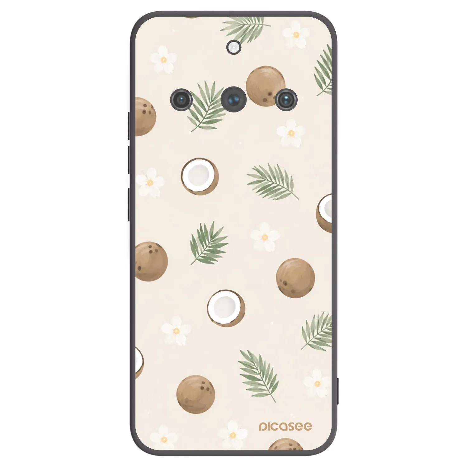 Picasee silikónový čierny obal pre Realme 11 Pro+ - Coconut Breeze