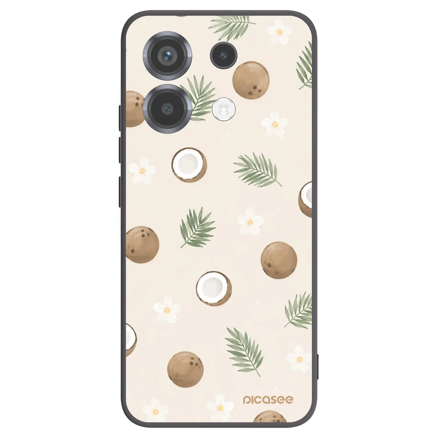 Picasee silikónový čierny obal pre Xiaomi Poco X6 - Coconut Breeze