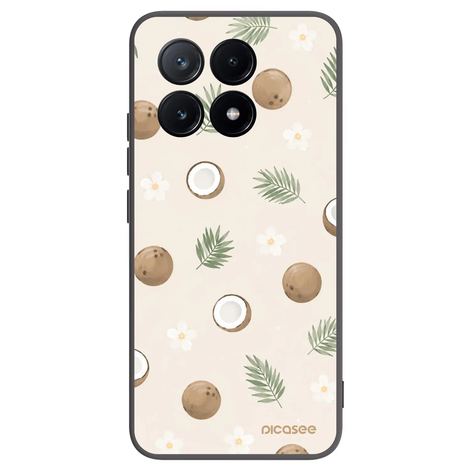 Picasee silikónový čierny obal pre Xiaomi Poco X6 Pro - Coconut Breeze