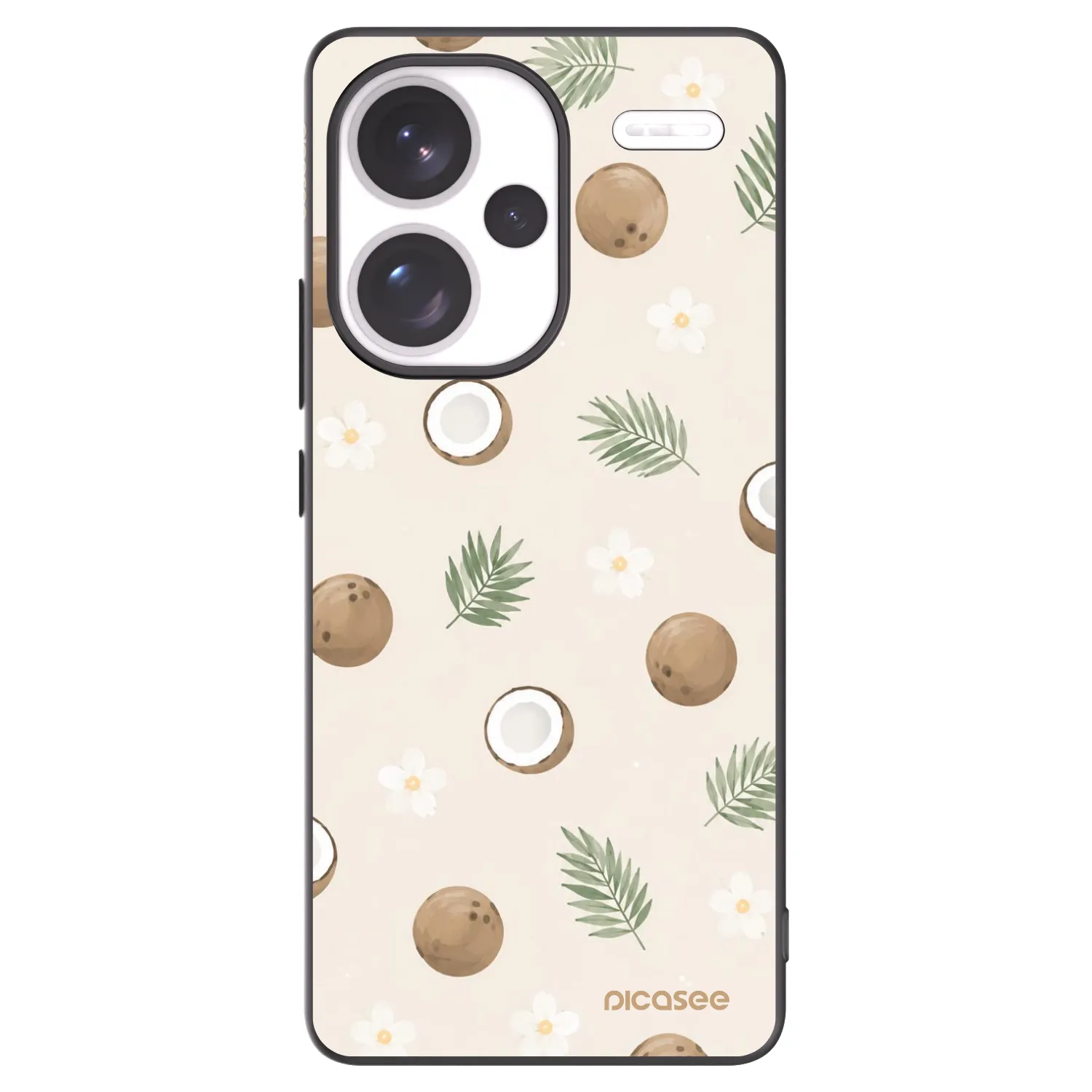 Picasee silikónový čierny obal pre Xiaomi Redmi Note 13 Pro+ 5G - Coconut Breeze