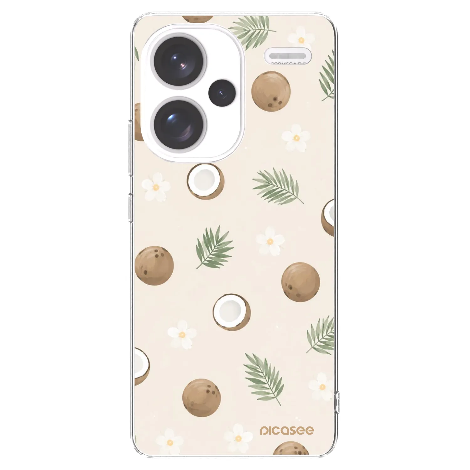 Picasee silikónový prehľadný obal pre Xiaomi Redmi Note 13 Pro+ 5G - Coconut Breeze