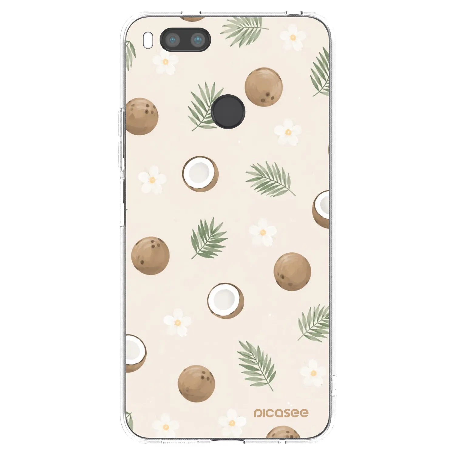 Picasee silikónový prehľadný obal pre Xiaomi Mi A1 Global - Coconut Breeze