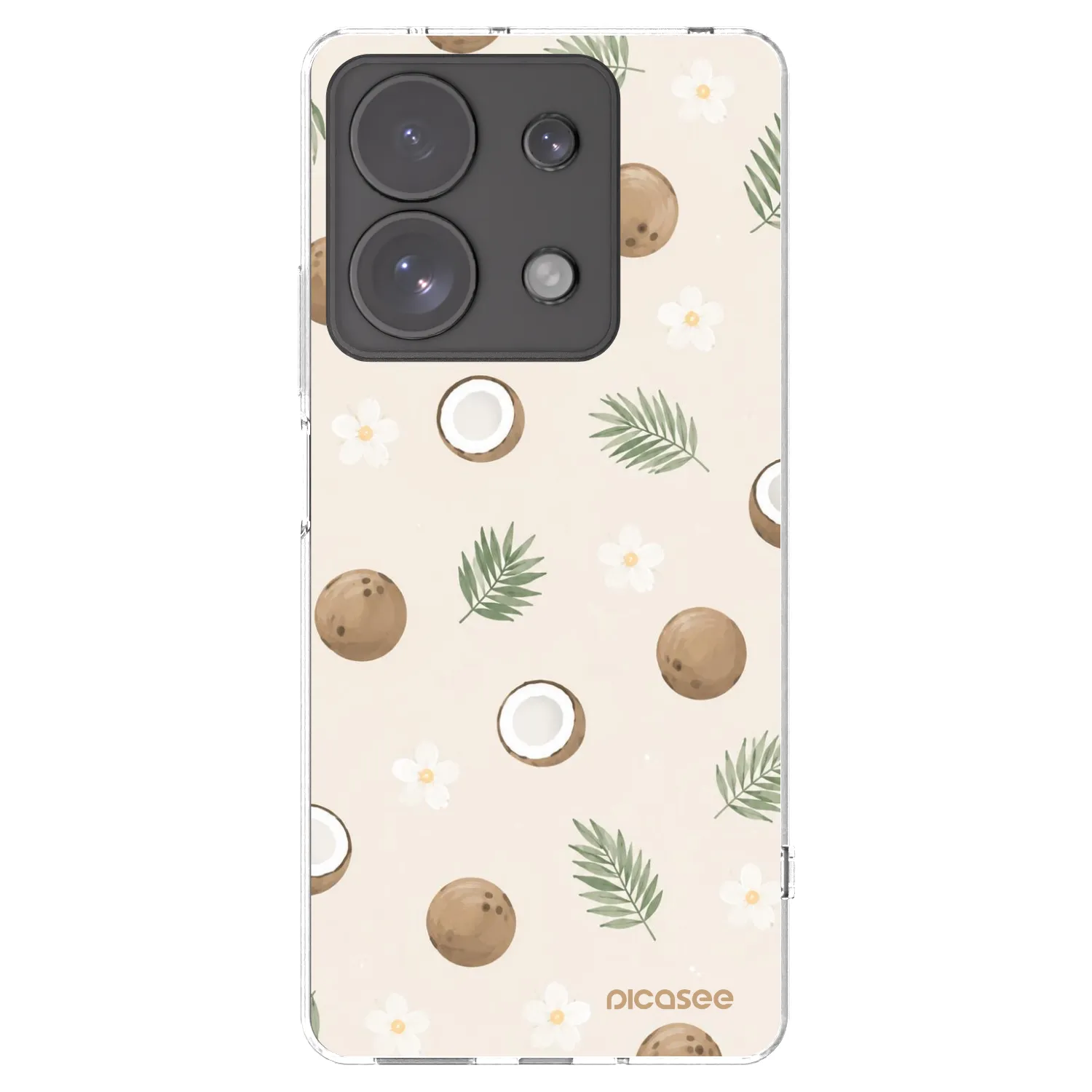 Picasee silikónový prehľadný obal pre Xiaomi Redmi Note 13 Pro 4G - Coconut Breeze