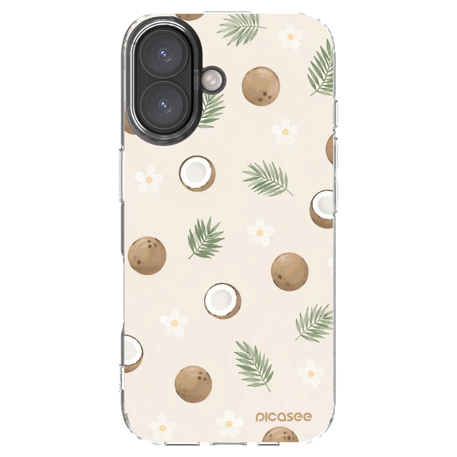 Picasee silikónový prehľadný obal pre Apple iPhone 16 - Coconut Breeze