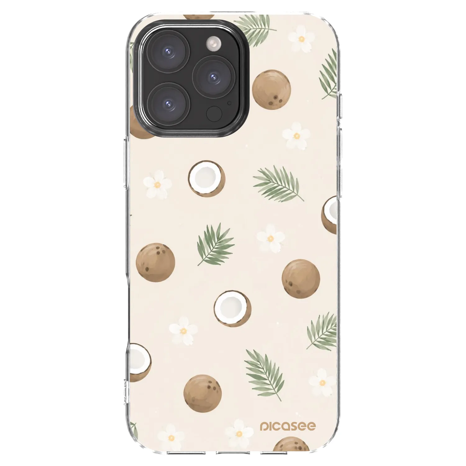 Picasee silikónový prehľadný obal pre Apple iPhone 16 Pro Max - Coconut Breeze