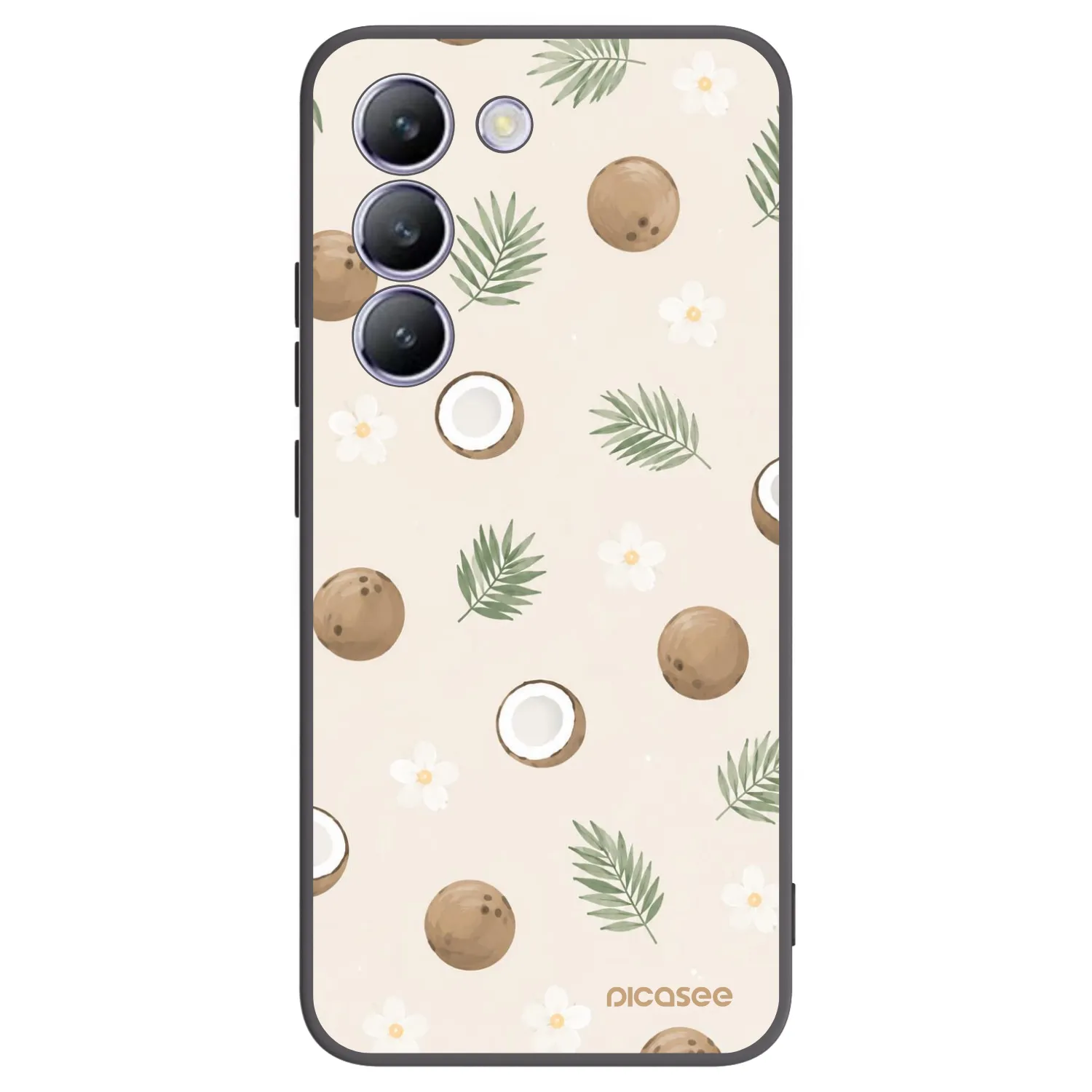 Picasee silikónový čierny obal pre Vivo V40 SE 5G - Coconut Breeze