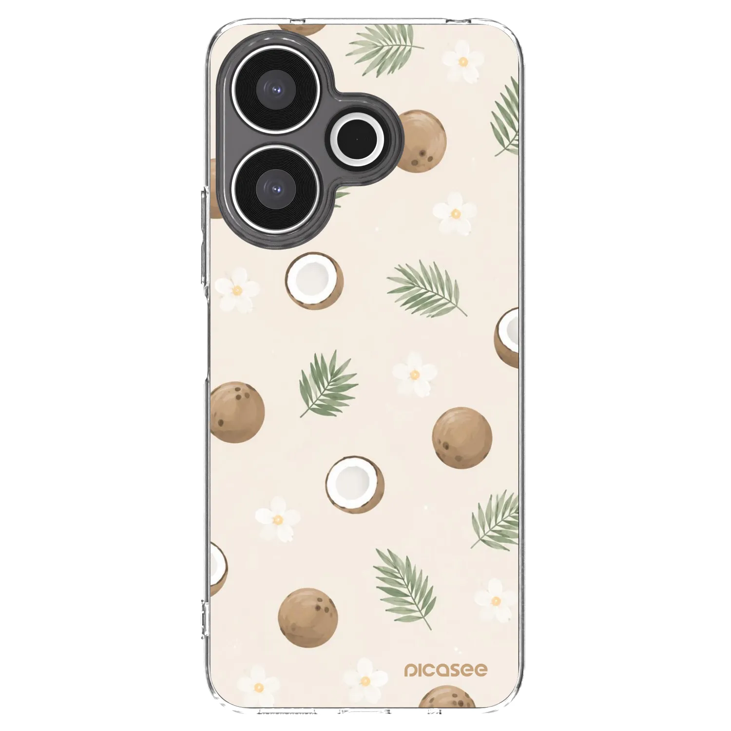 Picasee silikónový prehľadný obal pre Xiaomi Redmi 13 4G - Coconut Breeze