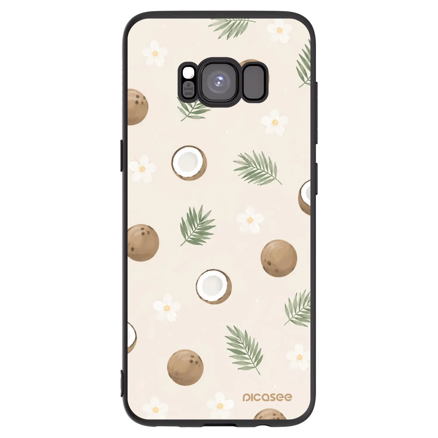 Picasee silikónový čierny obal pre Samsung Galaxy S8 G950F - Coconut Breeze